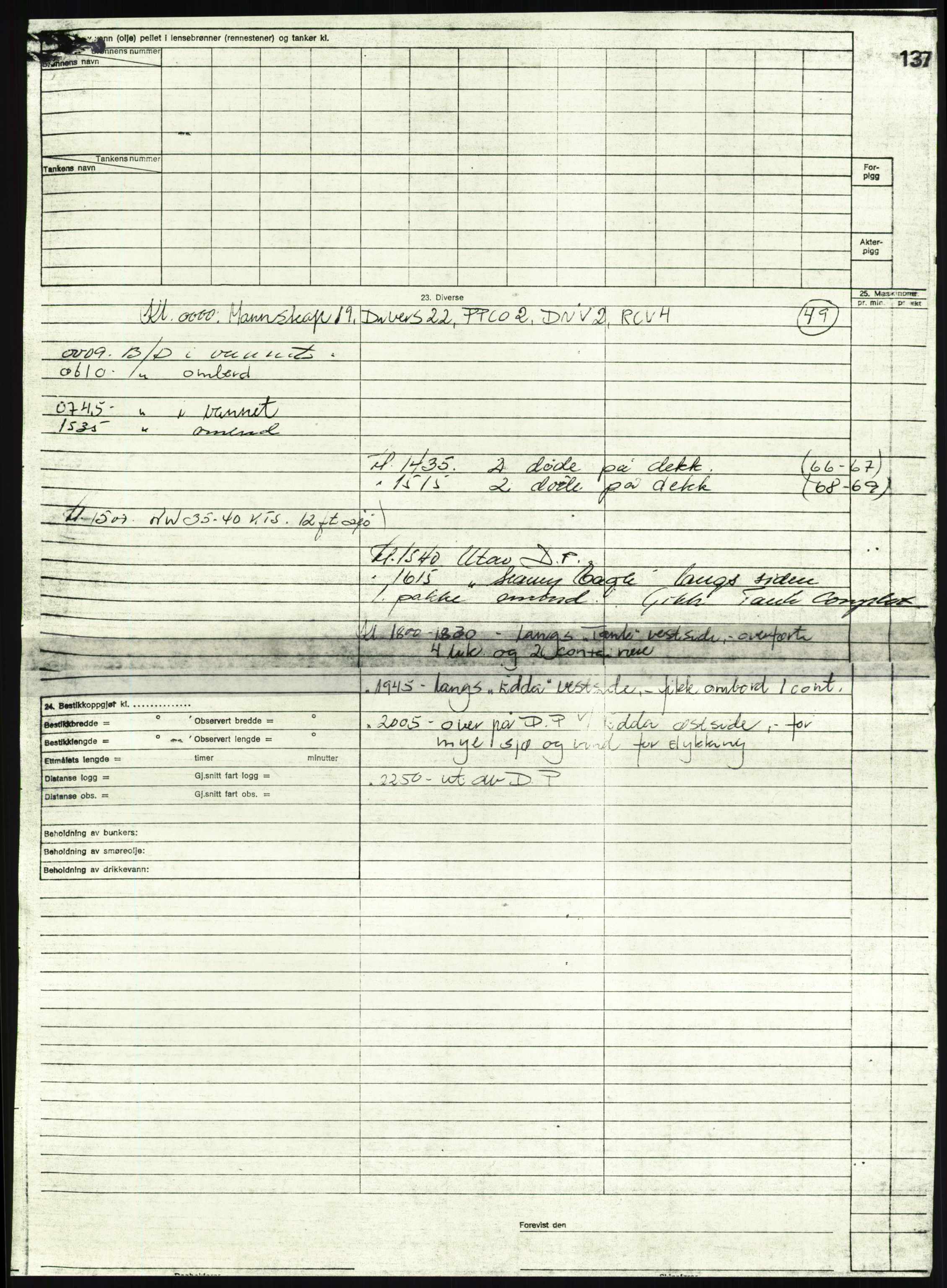 Justisdepartementet, Granskningskommisjonen ved Alexander Kielland-ulykken 27.3.1980, AV/RA-S-1165/D/L0018: R Feltopprydning (Doku.liste + R2, R4-R6 av 6), 1980-1981, p. 453