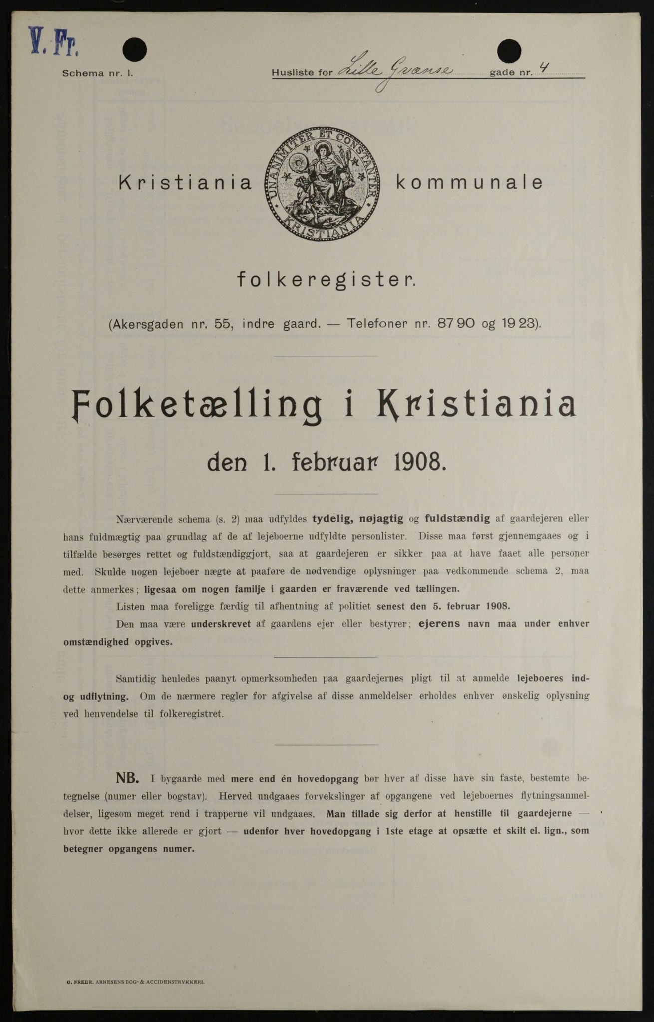 OBA, Municipal Census 1908 for Kristiania, 1908, p. 51625