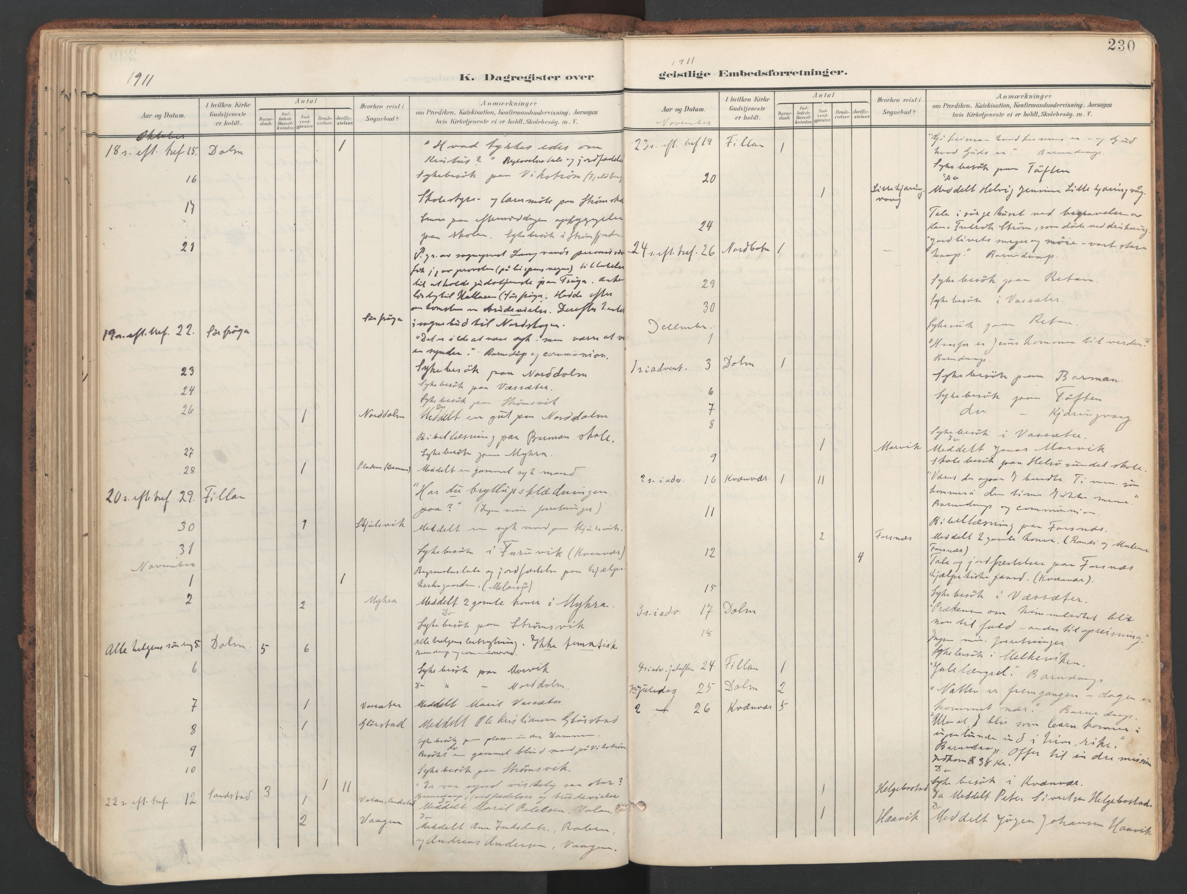Ministerialprotokoller, klokkerbøker og fødselsregistre - Sør-Trøndelag, SAT/A-1456/634/L0537: Parish register (official) no. 634A13, 1896-1922, p. 230