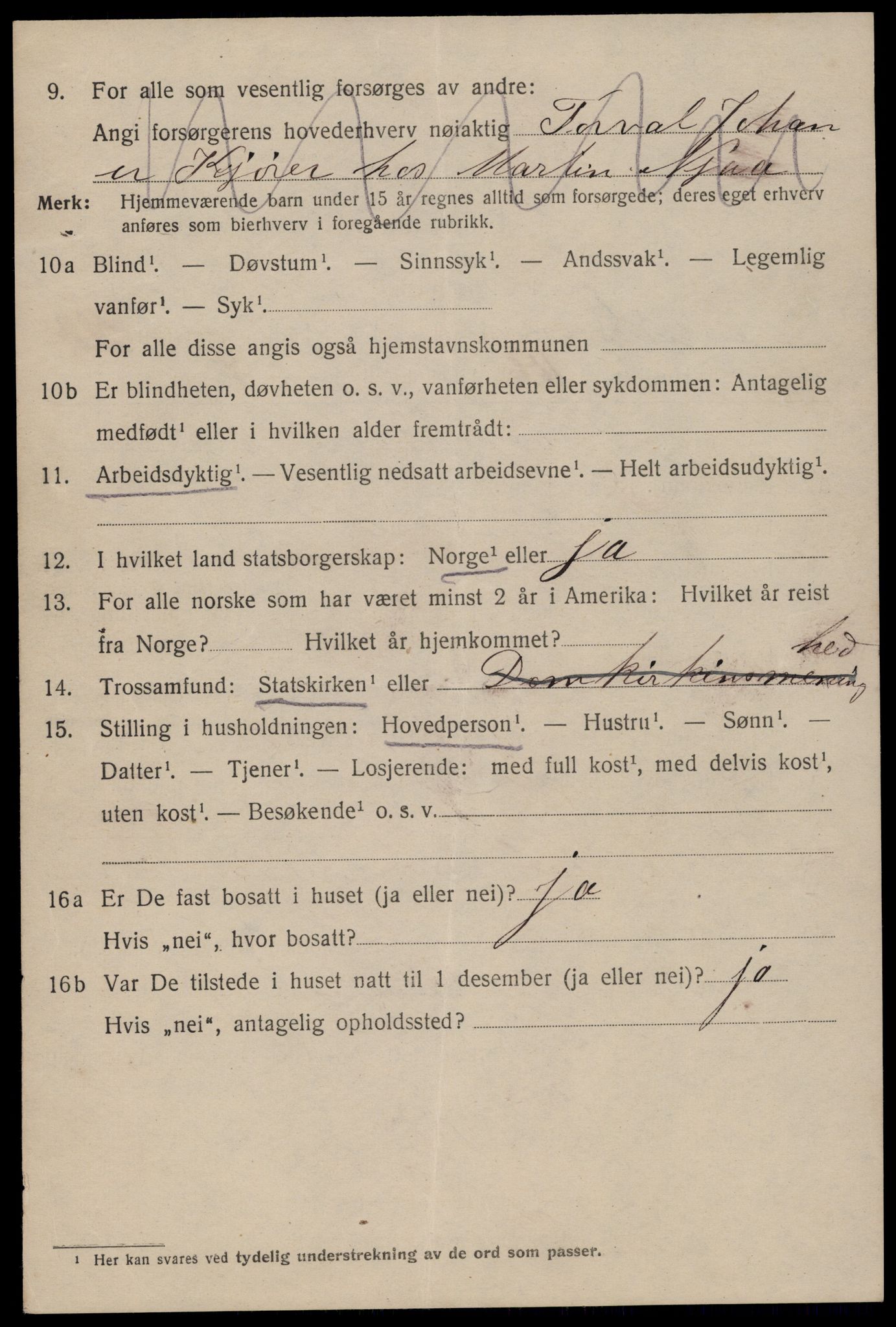 SAST, 1920 census for Stavanger, 1920, p. 105131