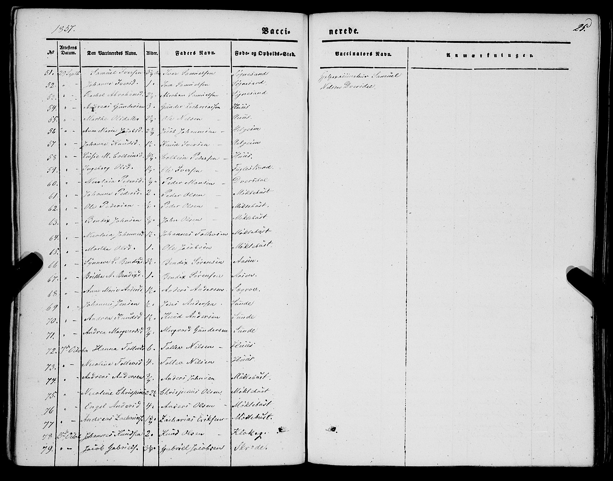 Jølster sokneprestembete, SAB/A-80701/H/Haa/Haaa/L0010: Parish register (official) no. A 10, 1847-1865, p. 25