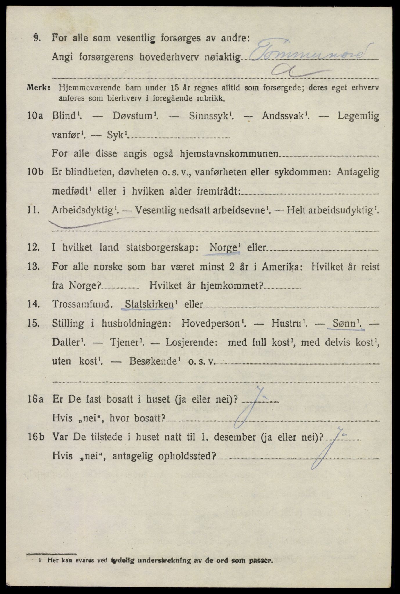 SAO, 1920 census for Eidsberg, 1920, p. 3180