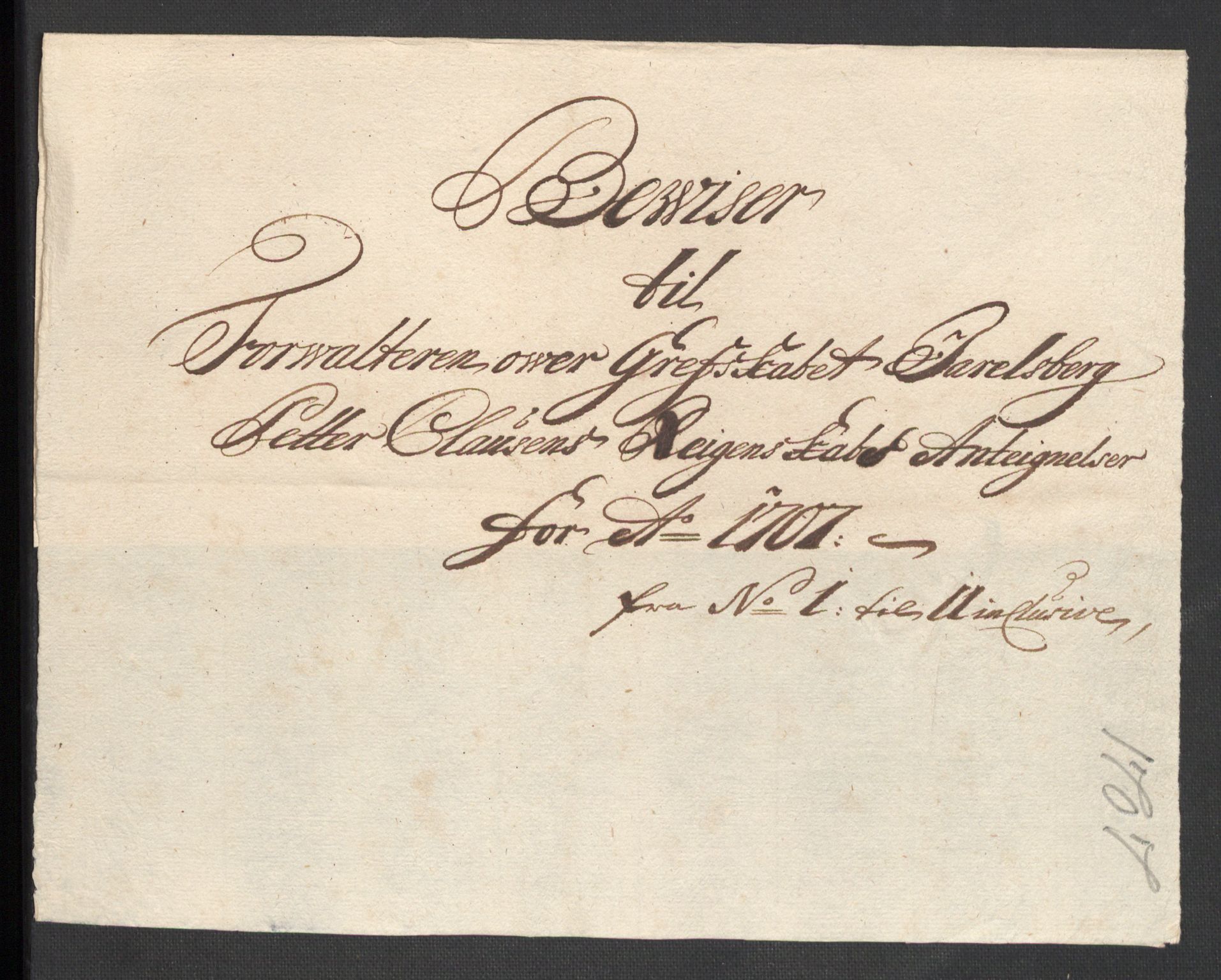 Rentekammeret inntil 1814, Reviderte regnskaper, Fogderegnskap, RA/EA-4092/R32/L1872: Fogderegnskap Jarlsberg grevskap, 1706-1707, p. 514