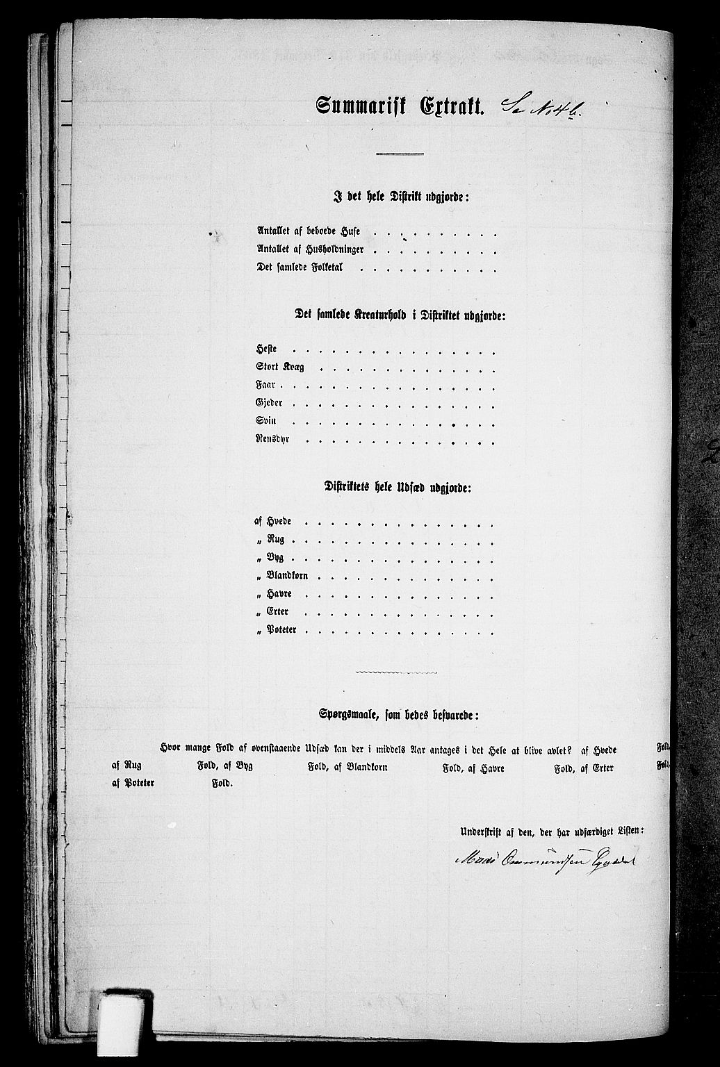 RA, 1865 census for Sirdal, 1865, p. 46