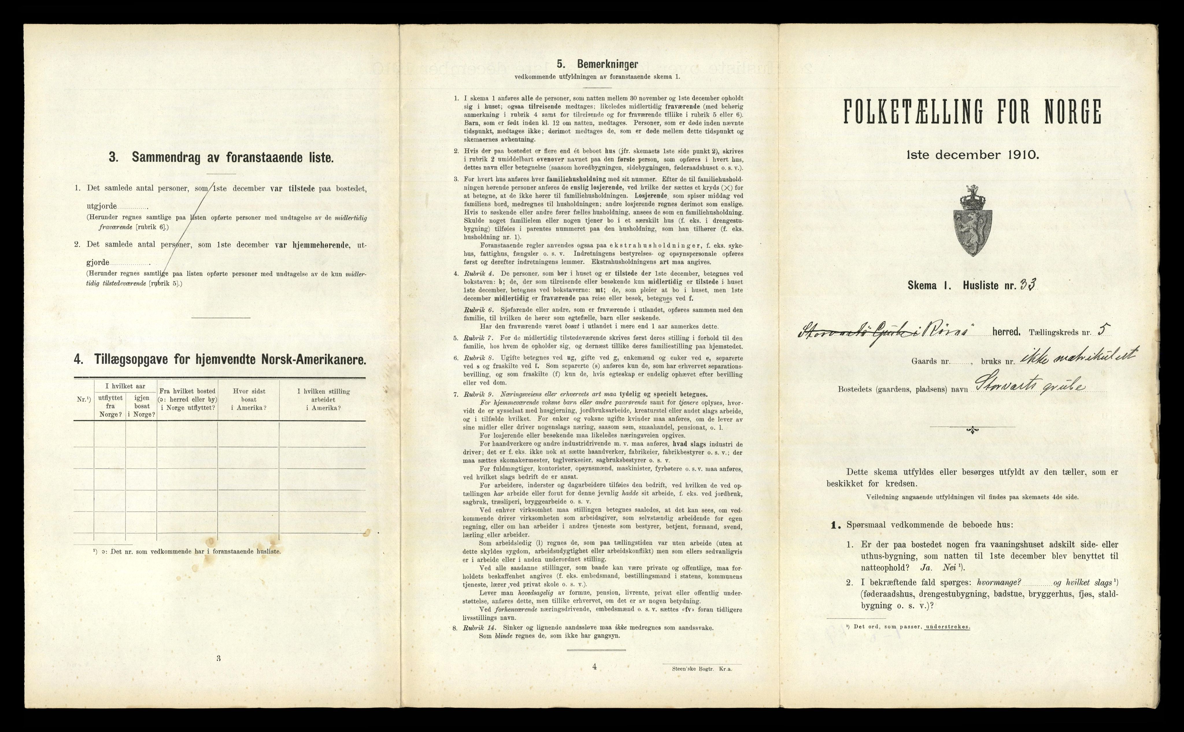 RA, 1910 census for Røros, 1910, p. 669