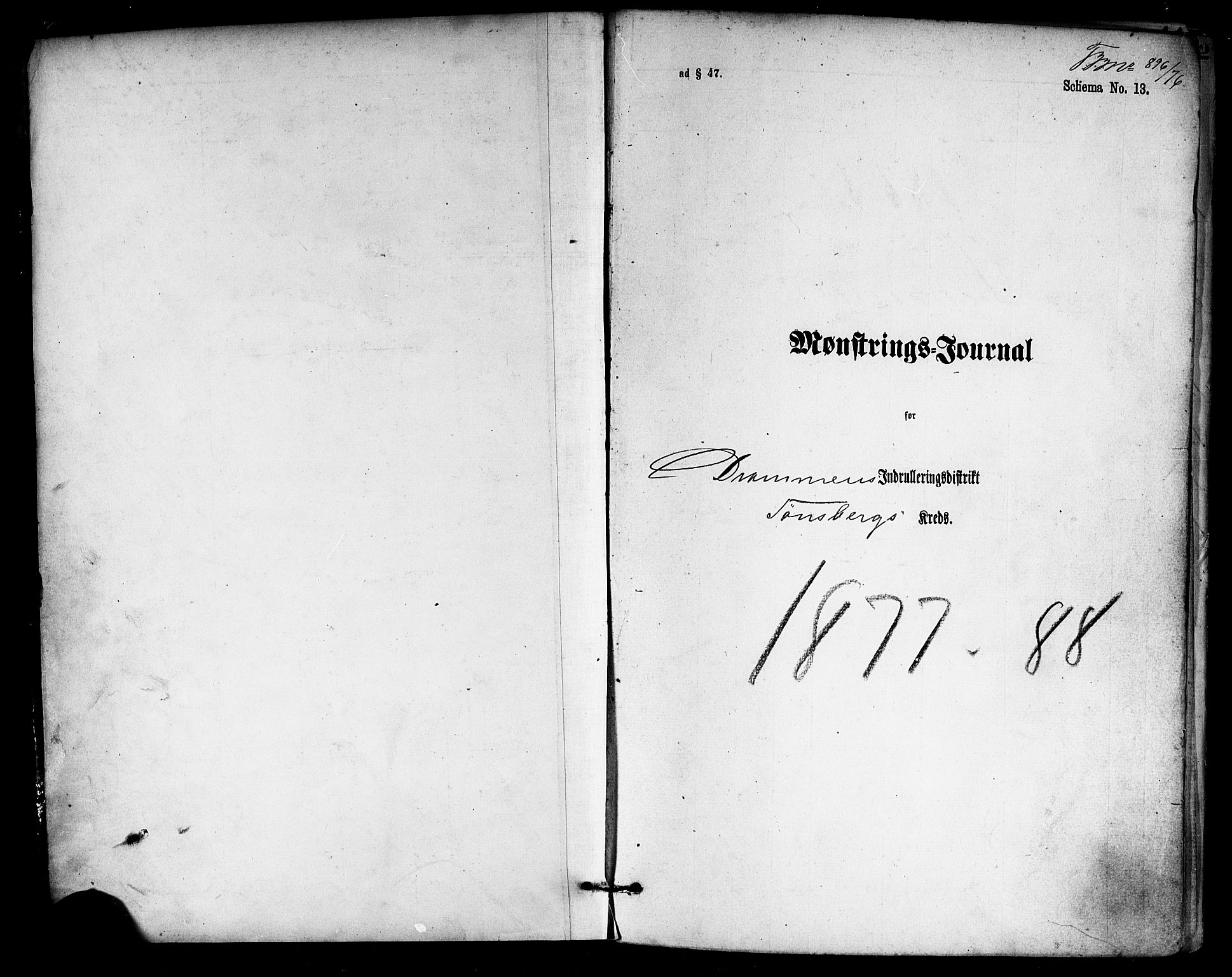 Tønsberg innrulleringskontor, AV/SAKO-A-786/H/Ha/L0003: Mønstringsjournal, 1877-1888, p. 2
