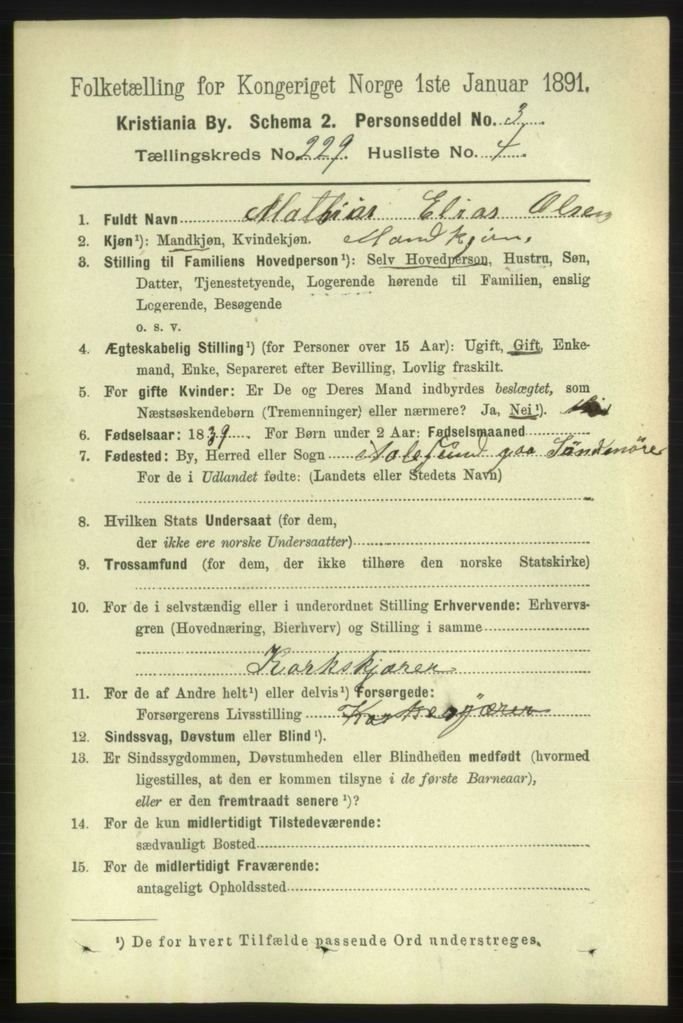 RA, 1891 census for 0301 Kristiania, 1891, p. 140510