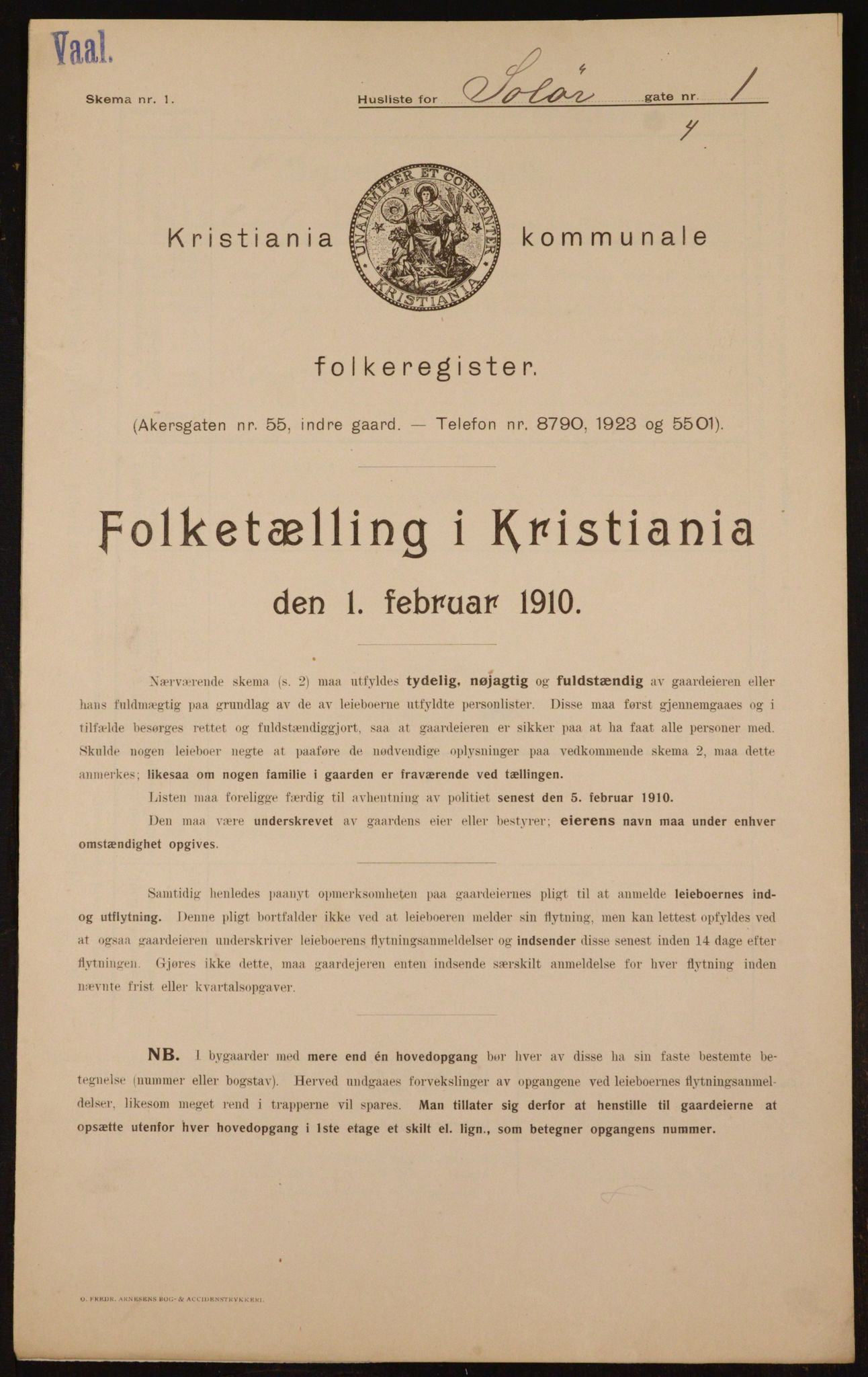 OBA, Municipal Census 1910 for Kristiania, 1910, p. 95021