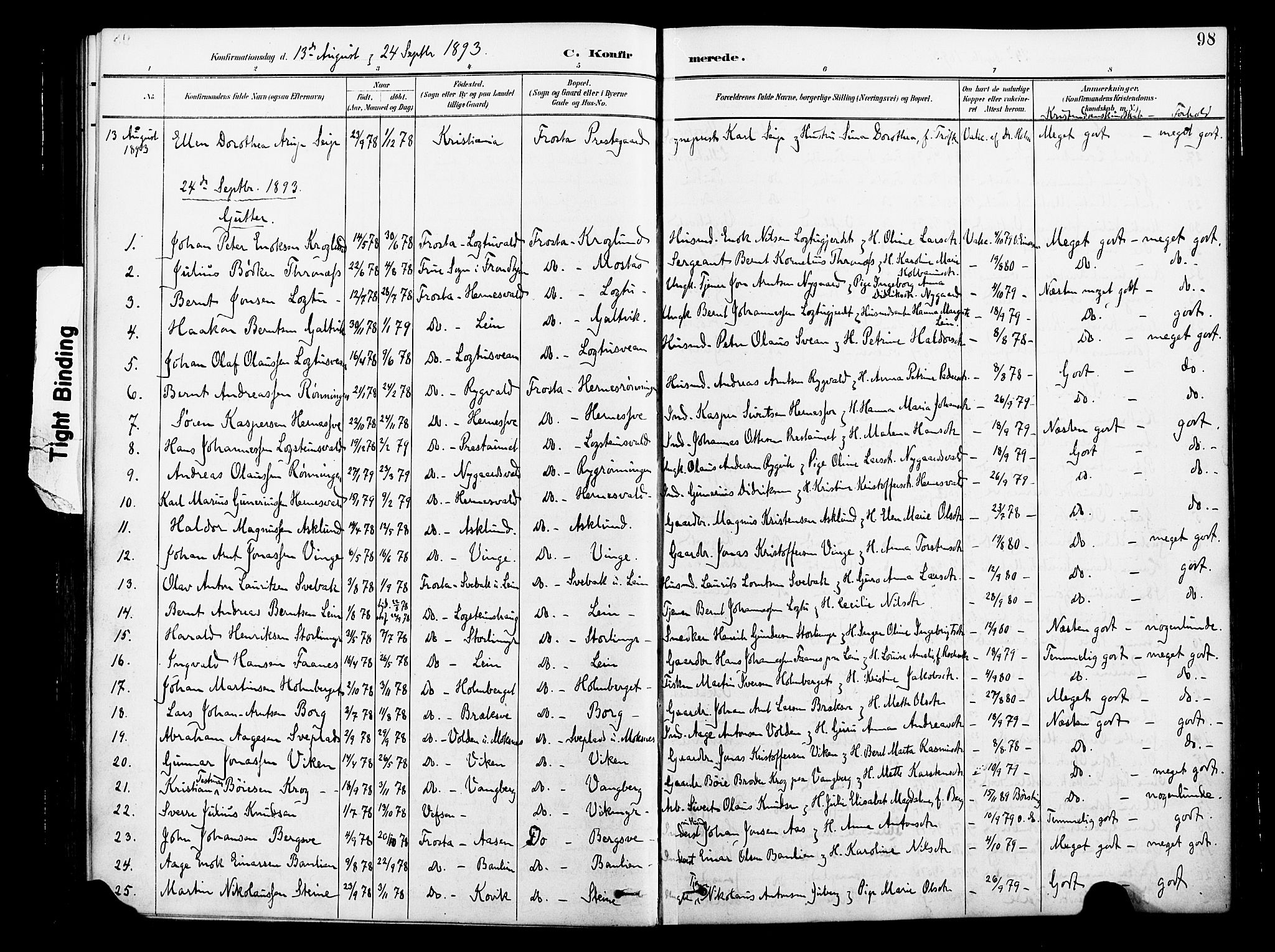 Ministerialprotokoller, klokkerbøker og fødselsregistre - Nord-Trøndelag, SAT/A-1458/713/L0121: Parish register (official) no. 713A10, 1888-1898, p. 98