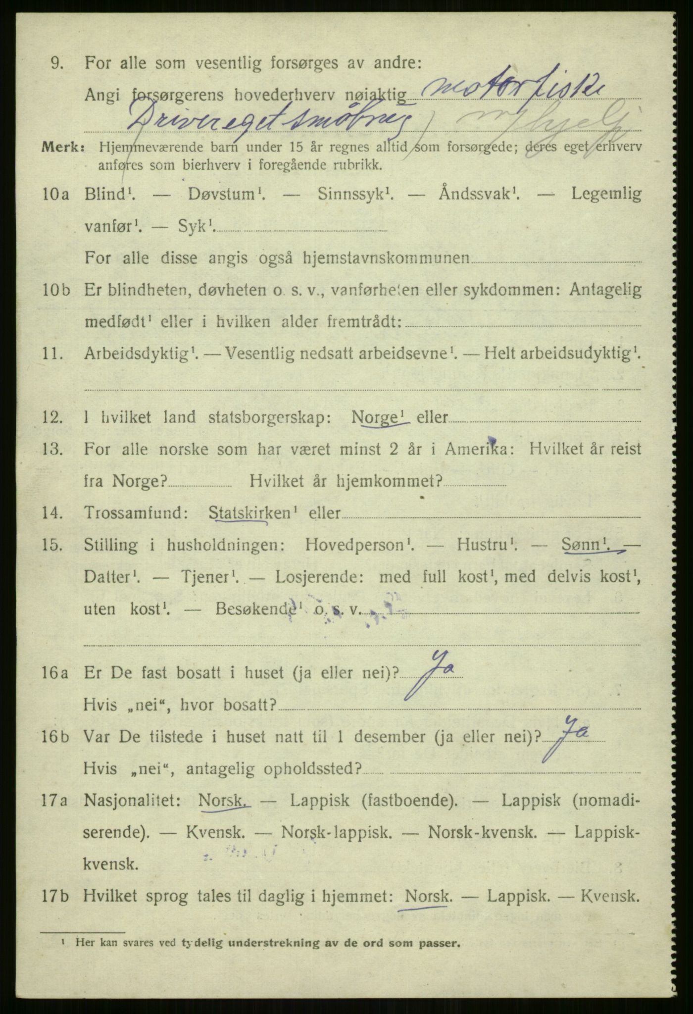 SATØ, 1920 census for Sørfjord, 1920, p. 1369