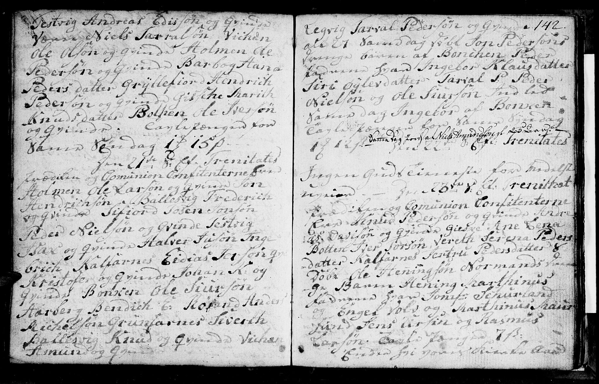 Berg sokneprestkontor, AV/SATØ-S-1318/G/Ga/Gab/L0010klokker: Parish register (copy) no. 10, 1783-1811, p. 142