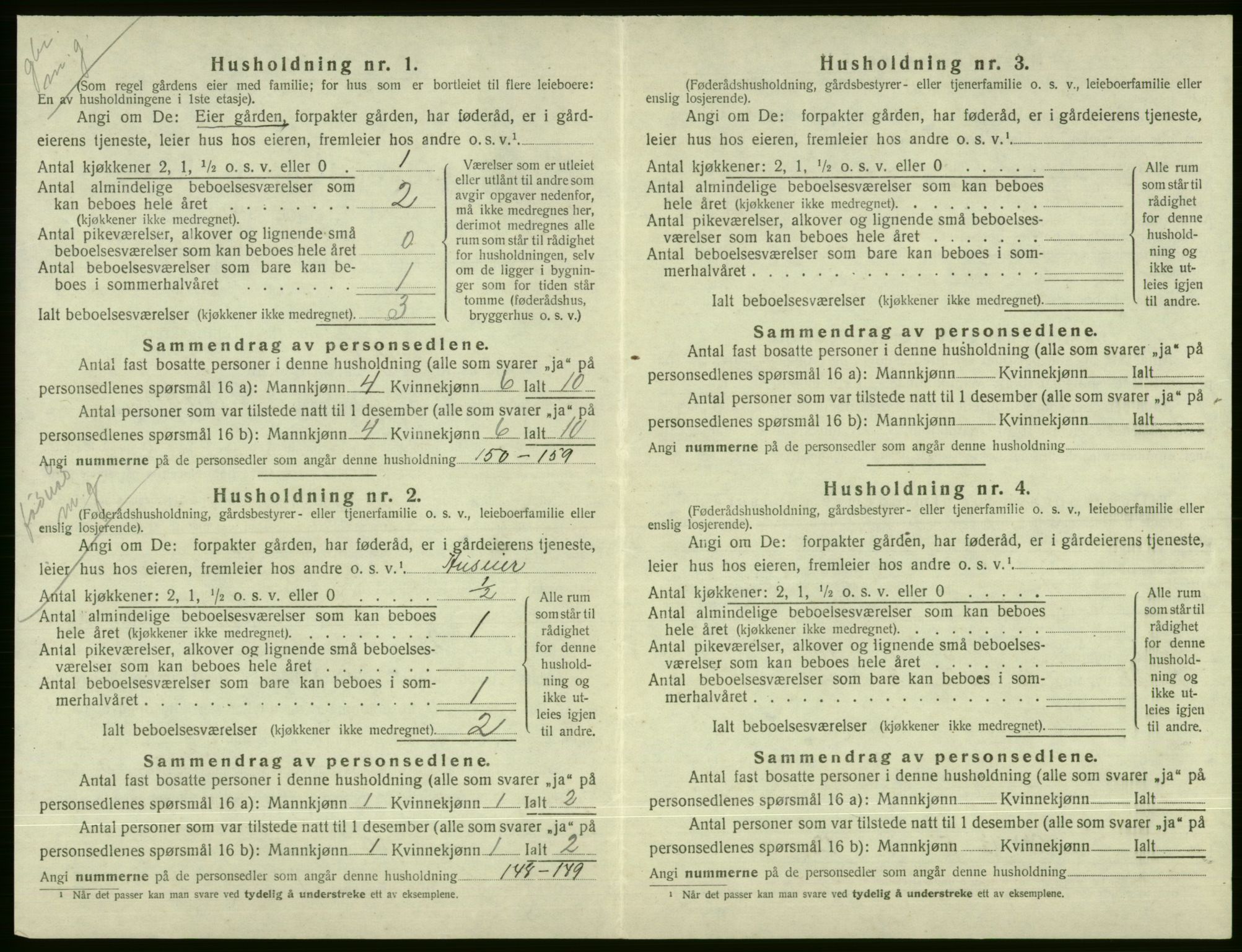 SAB, 1920 census for Voss, 1920, p. 1676