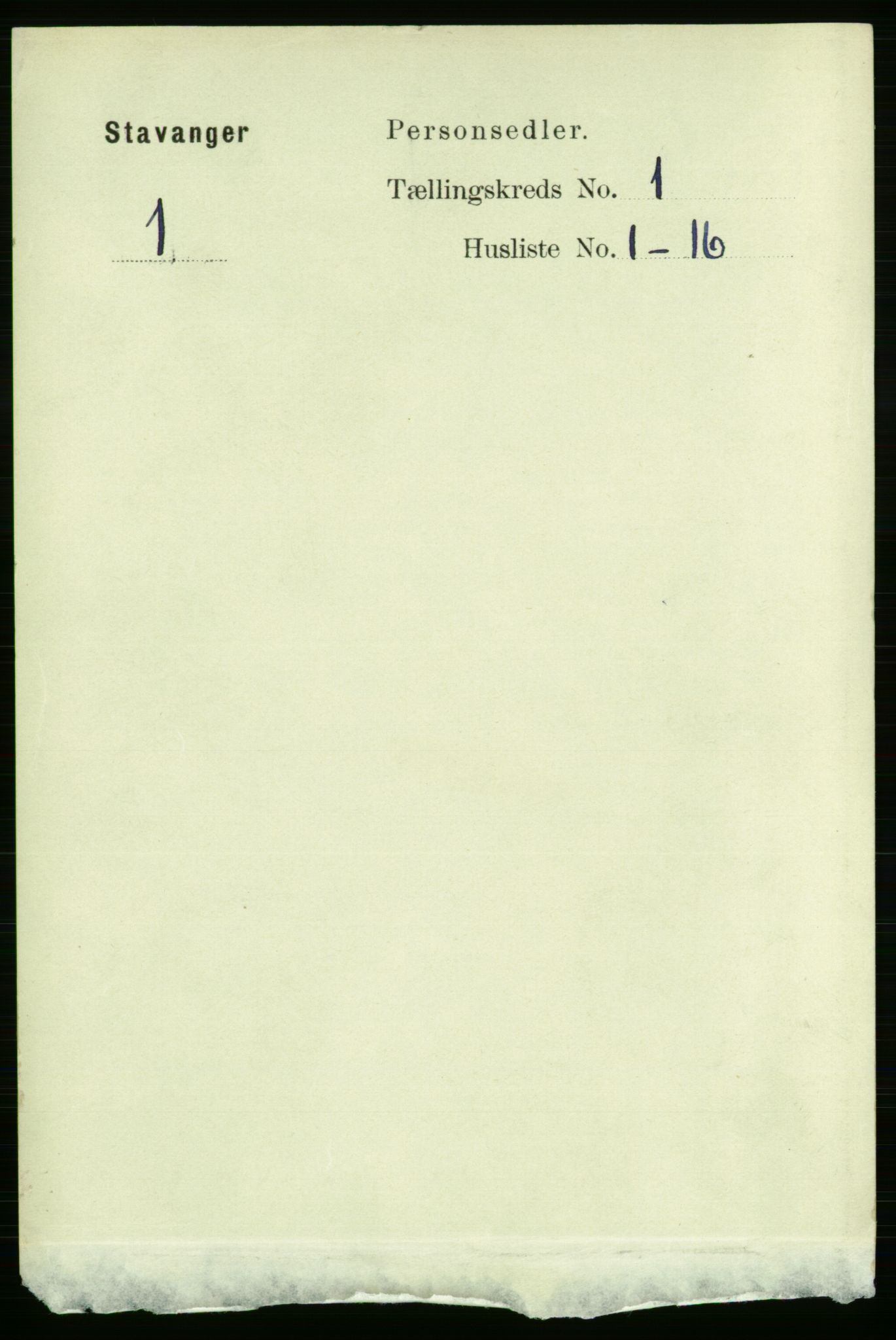 RA, 1891 census for 1103 Stavanger, 1891, p. 5133