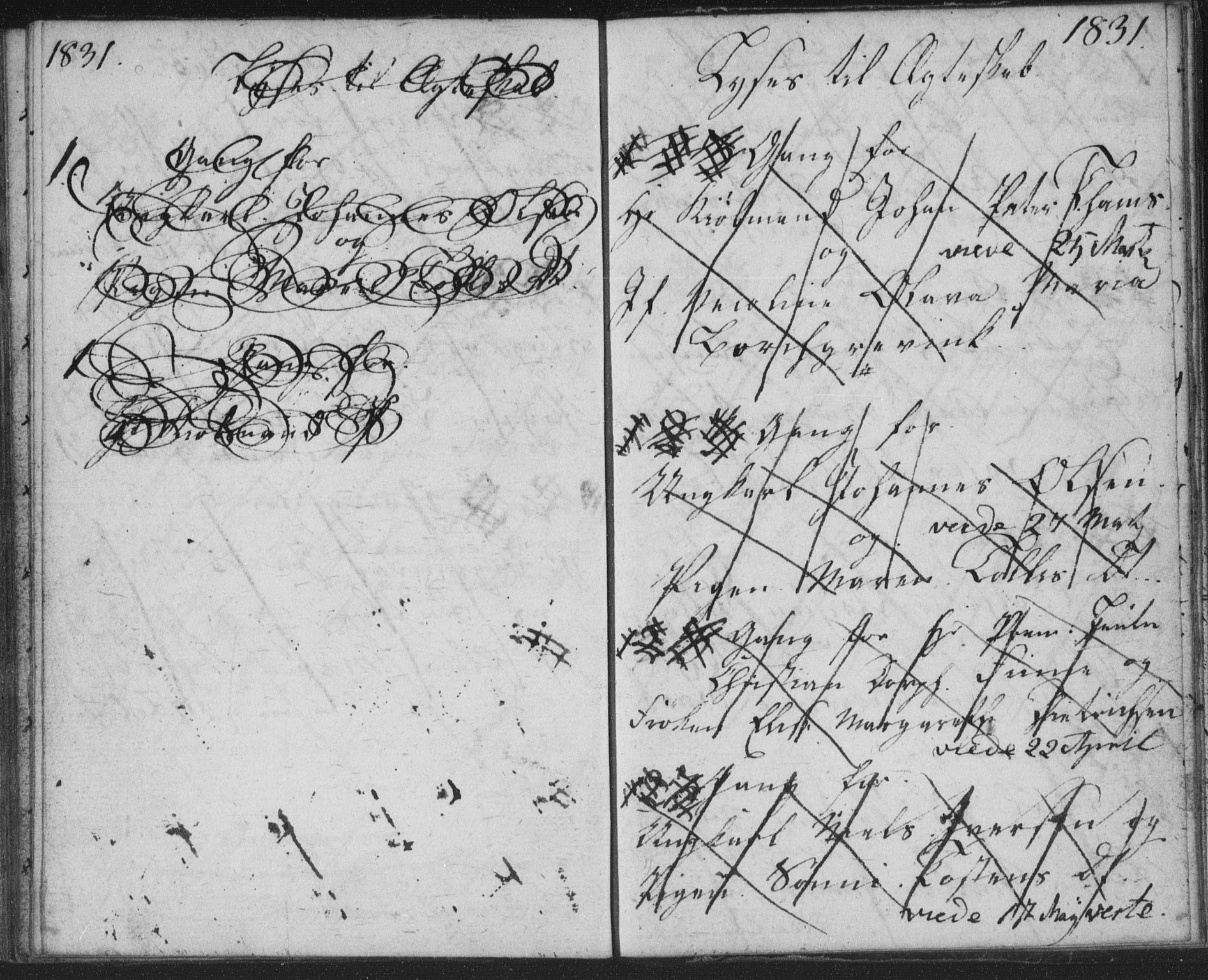 Bragernes kirkebøker, AV/SAKO-A-6/H/Ha/L0001: Banns register no. 1, 1817-1831