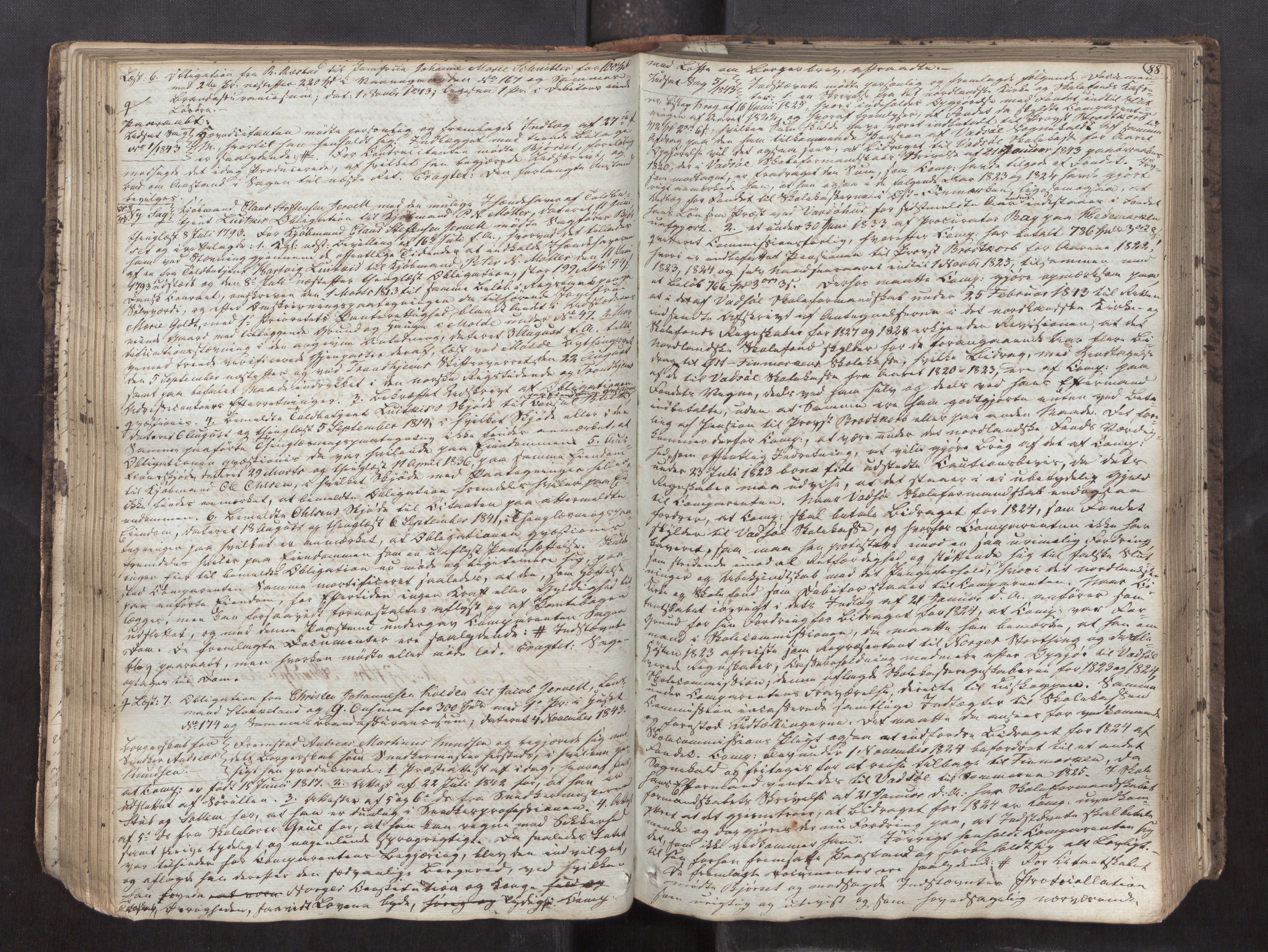 Molde byfogd, AV/SAT-A-0025/1/1A/L0004: Justisprotokoll, 1841-1846, p. 87b-88a