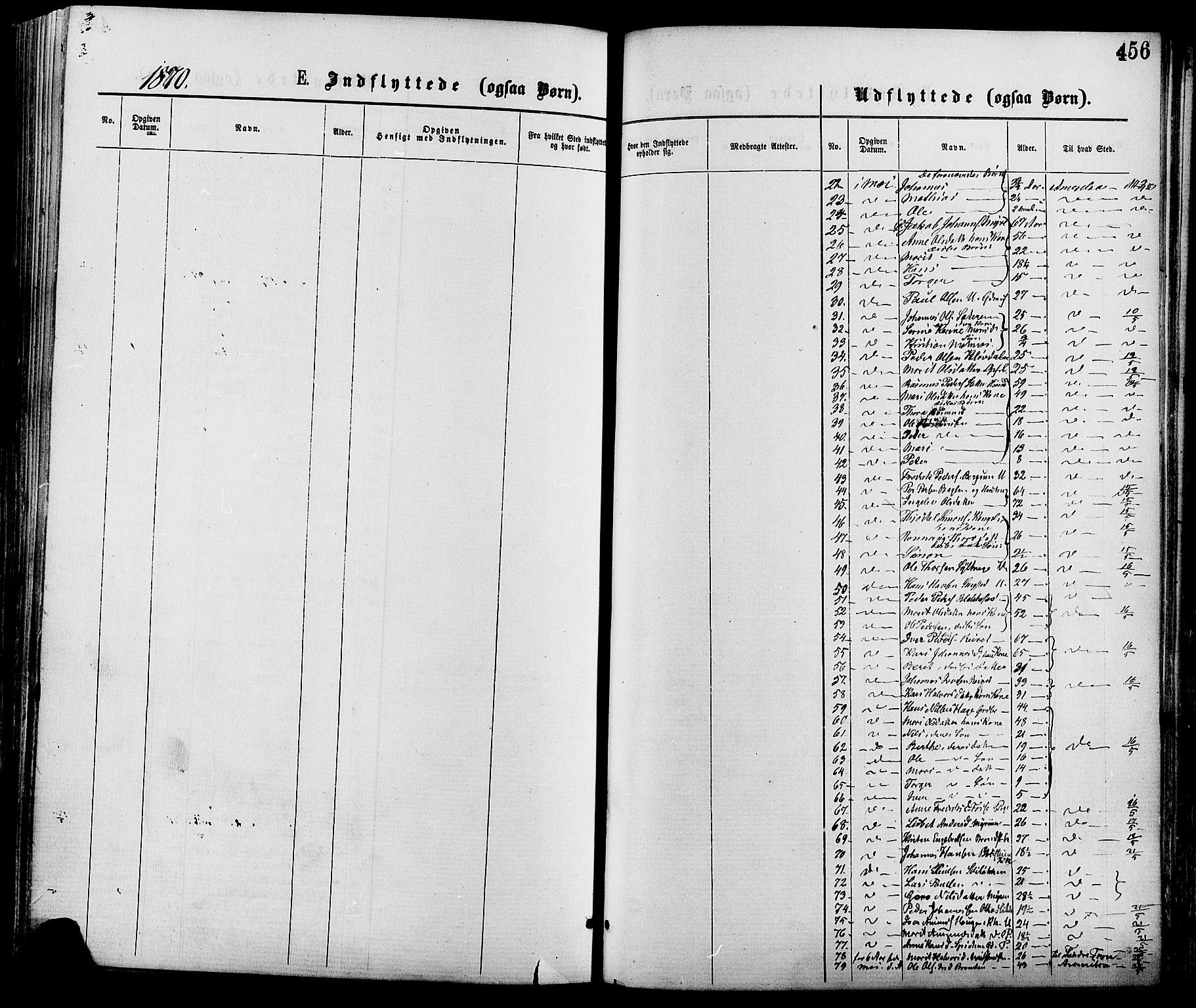 Nord-Fron prestekontor, SAH/PREST-080/H/Ha/Haa/L0002: Parish register (official) no. 2, 1865-1883, p. 456