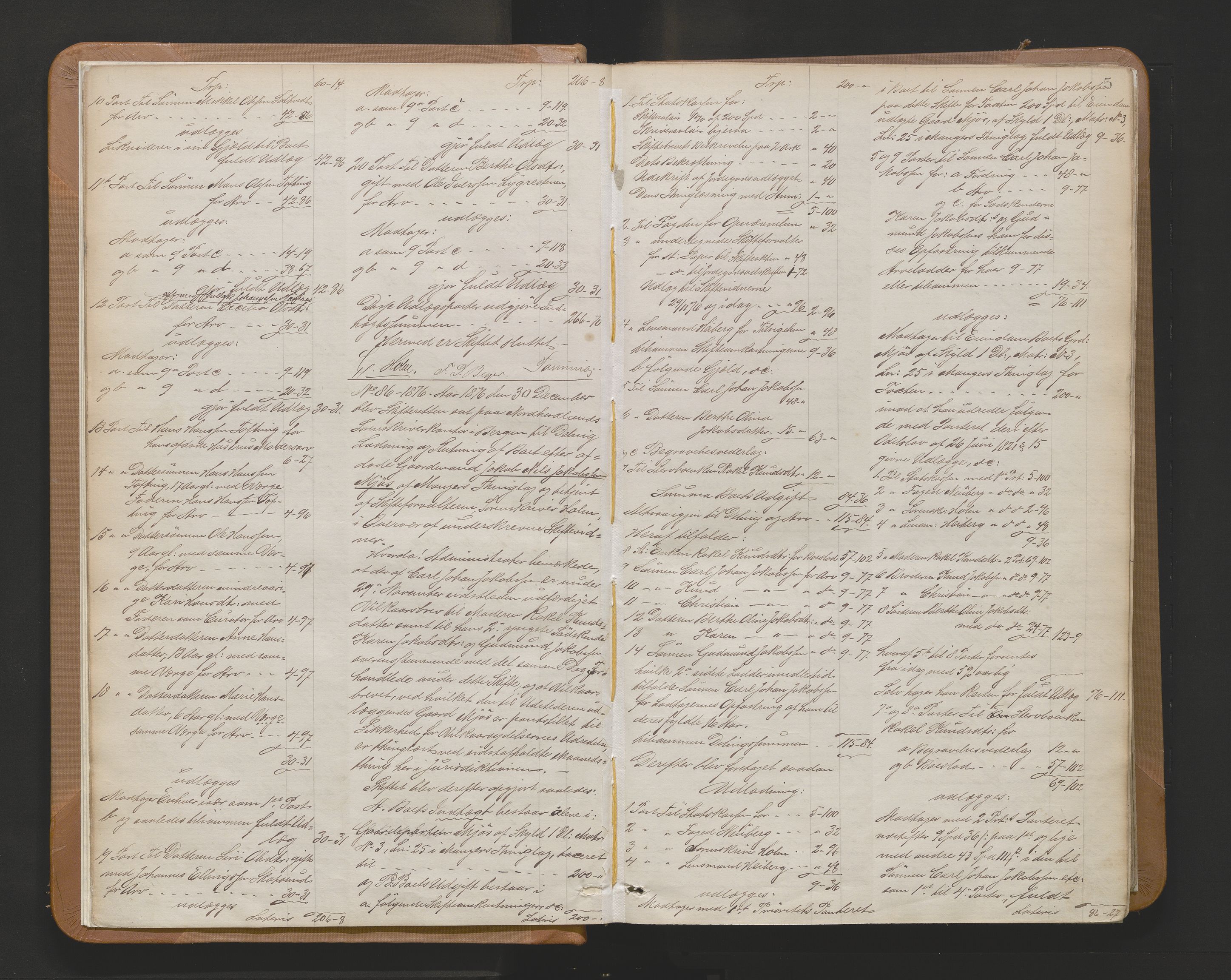 Nordhordland sorenskrivar, AV/SAB-A-2901/1/H/Hd/Hda/L0009: Skifteutlodningsprotokollar, 1876-1881, p. 5