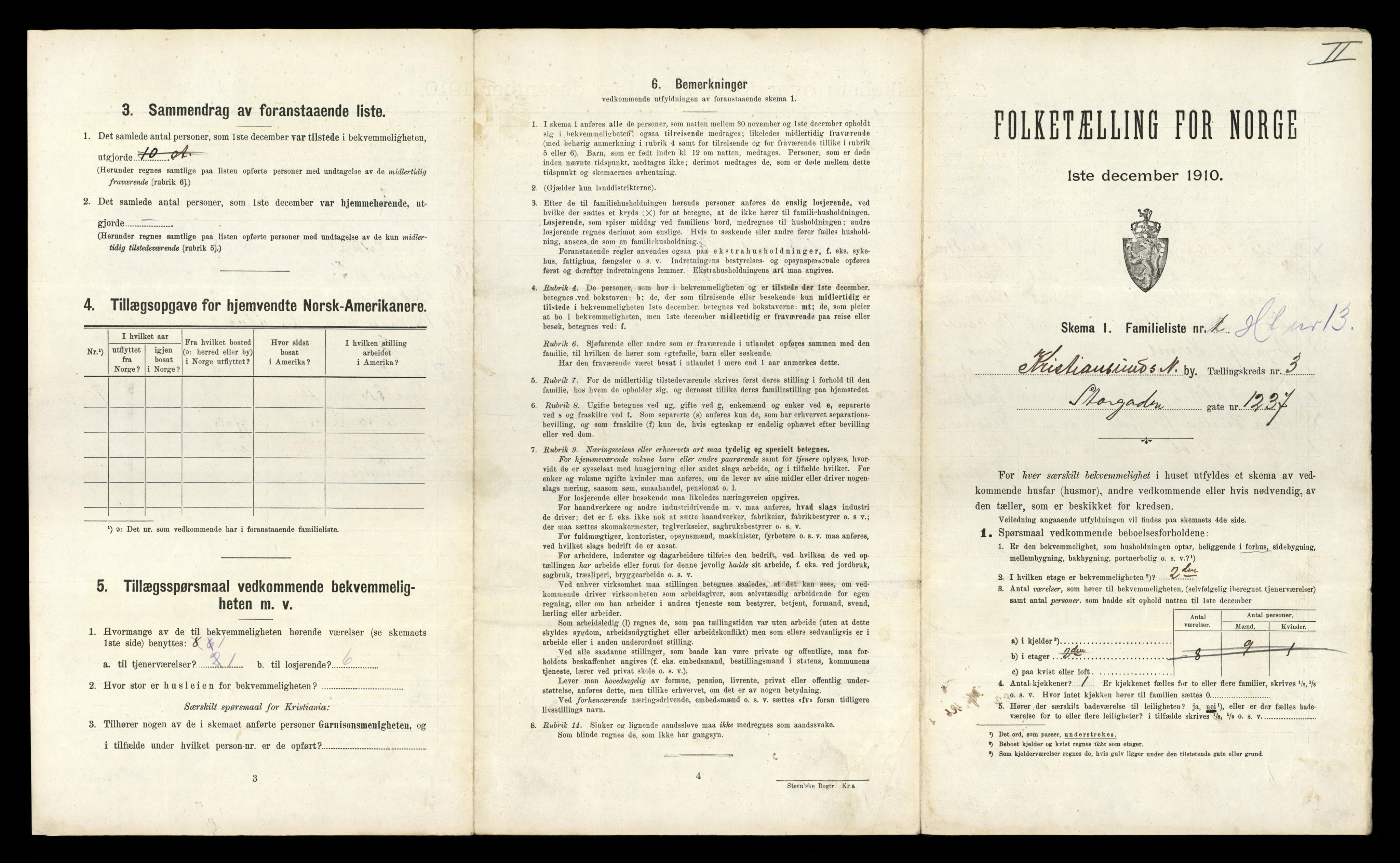 RA, 1910 census for Kristiansund, 1910, p. 739