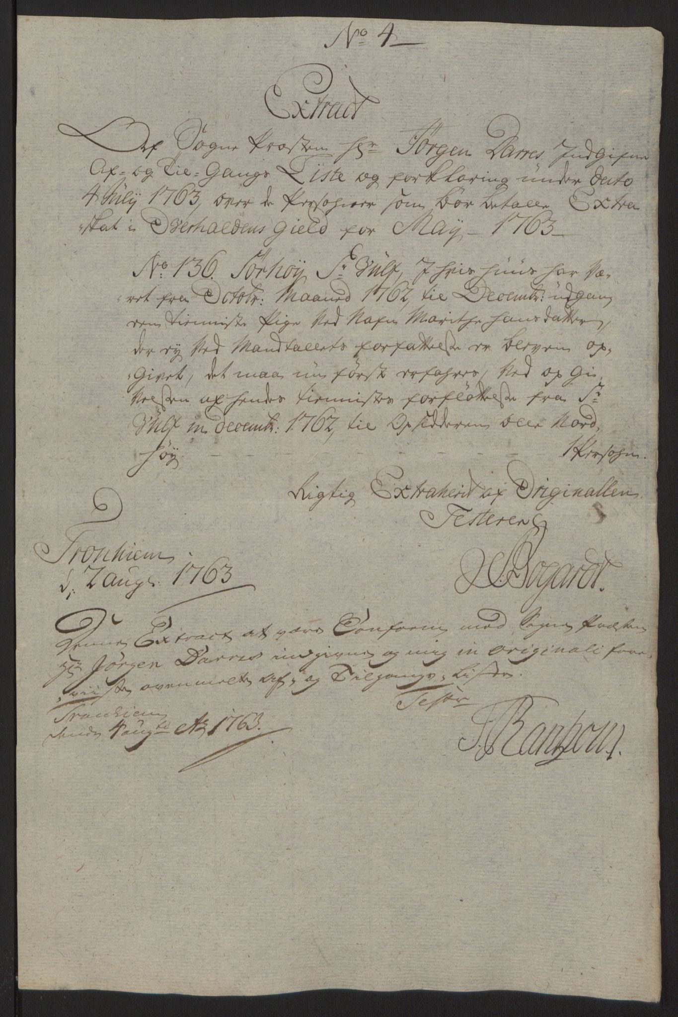 Rentekammeret inntil 1814, Reviderte regnskaper, Fogderegnskap, AV/RA-EA-4092/R64/L4502: Ekstraskatten Namdal, 1762-1772, p. 46