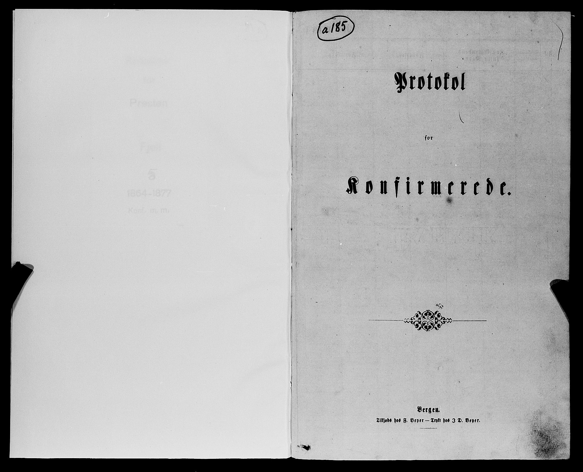Fjell sokneprestembete, SAB/A-75301/H/Haa: Parish register (official) no. A 5, 1864-1877