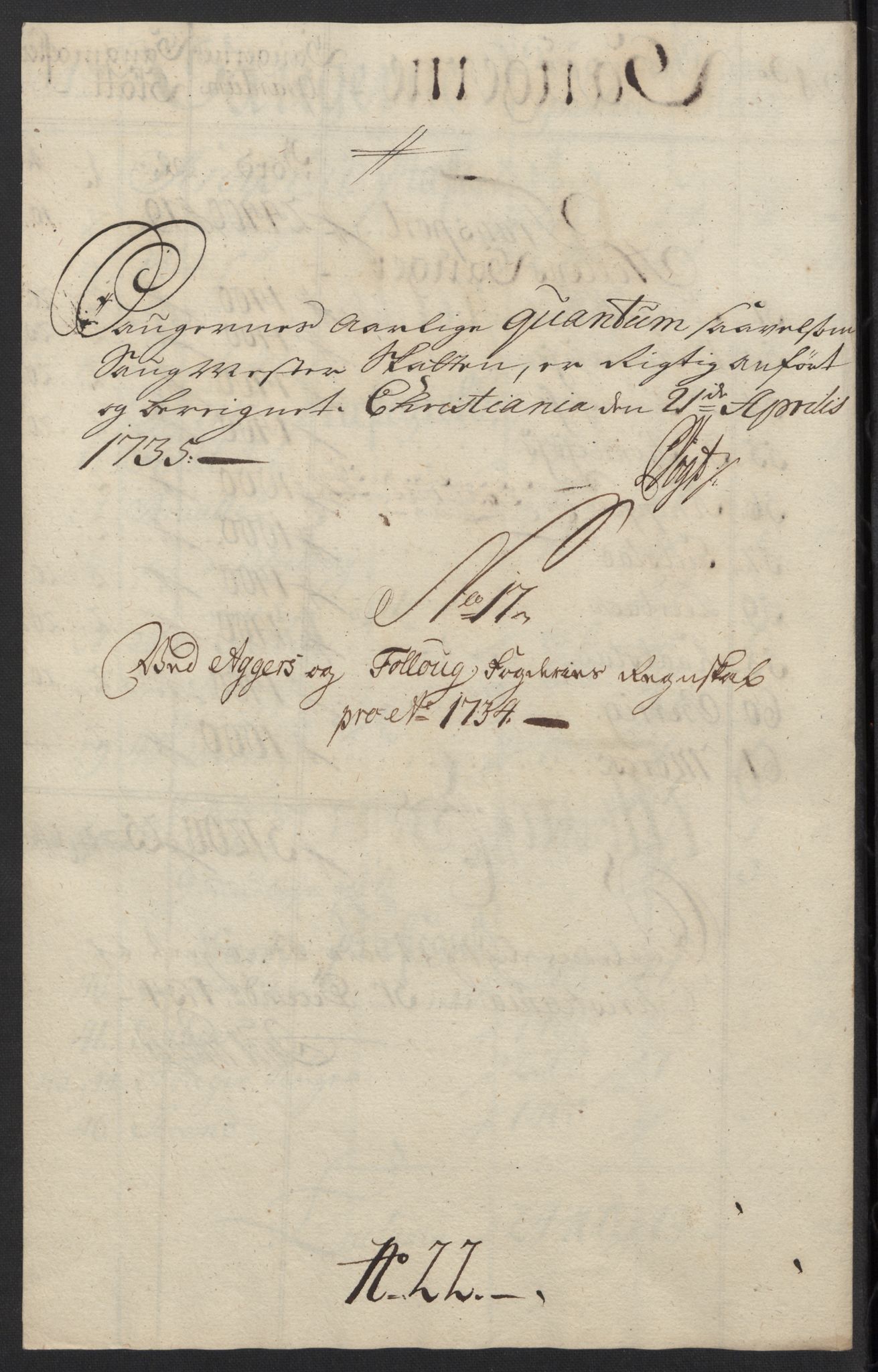 Rentekammeret inntil 1814, Reviderte regnskaper, Fogderegnskap, RA/EA-4092/R10/L0473: Fogderegnskap Aker og Follo, 1734, p. 90