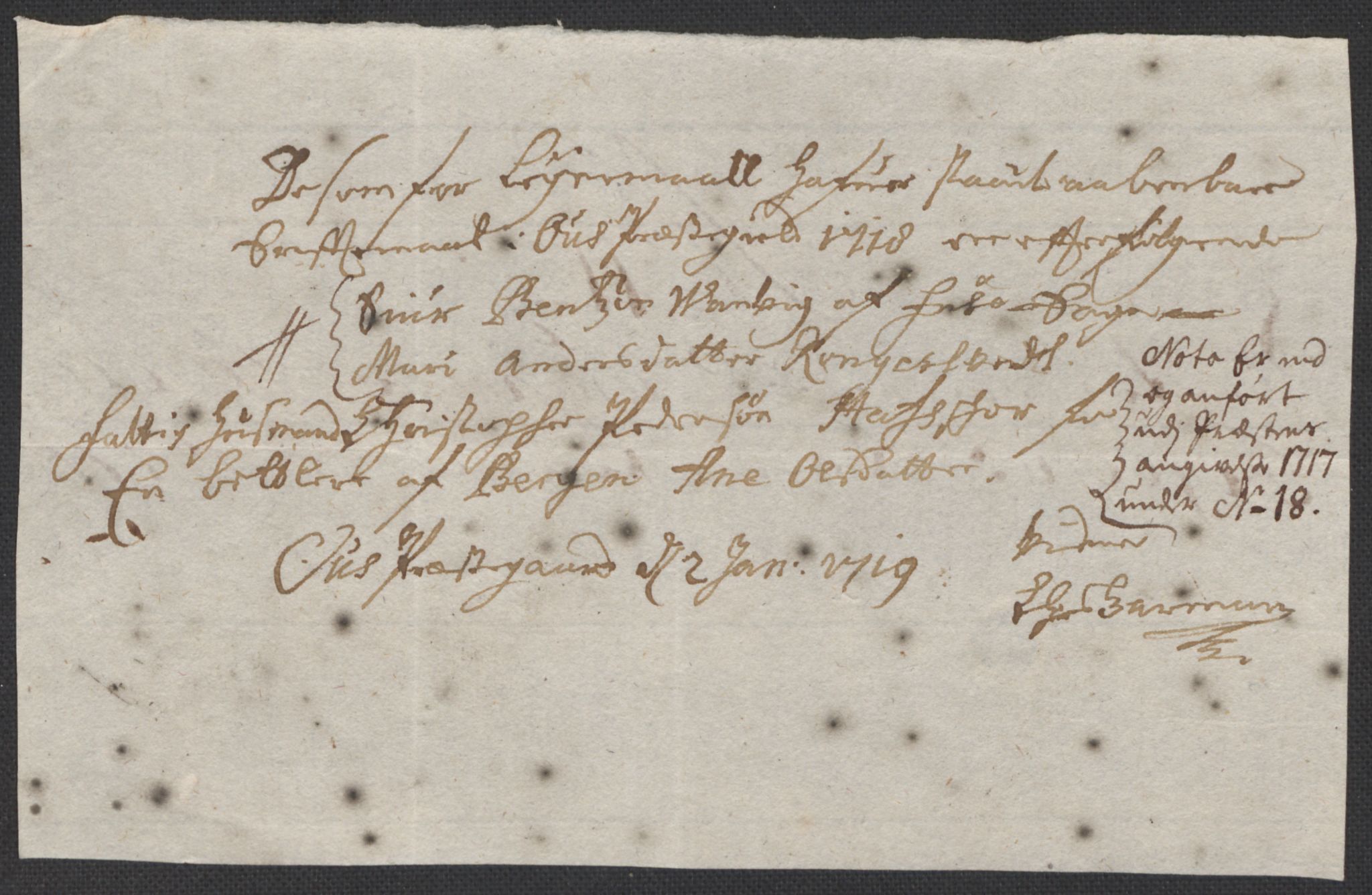 Rentekammeret inntil 1814, Reviderte regnskaper, Fogderegnskap, AV/RA-EA-4092/R48/L2995: Fogderegnskap Sunnhordland og Hardanger, 1718, p. 114