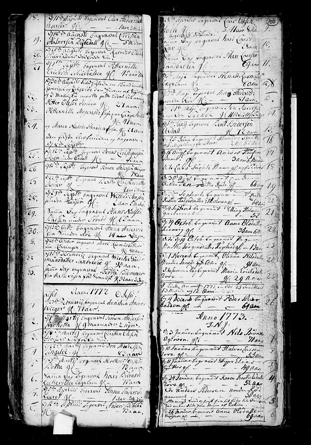 Hvaler prestekontor Kirkebøker, SAO/A-2001/F/Fa/L0003: Parish register (official) no. I 3, 1758-1796, p. 100