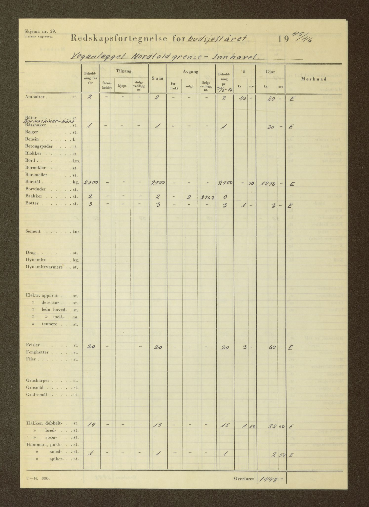 Nordland vegkontor, AV/SAT-A-4181/F/Fa/L0030: Hamarøy/Tysfjord, 1885-1948, p. 1594