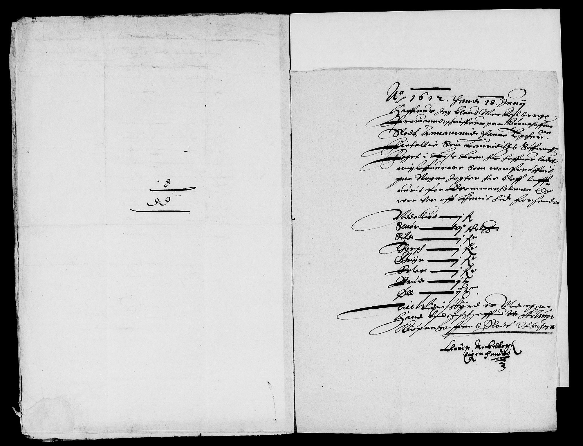 Rentekammeret inntil 1814, Reviderte regnskaper, Lensregnskaper, AV/RA-EA-5023/R/Rb/Rbr/L0003: Lista len, 1611-1614