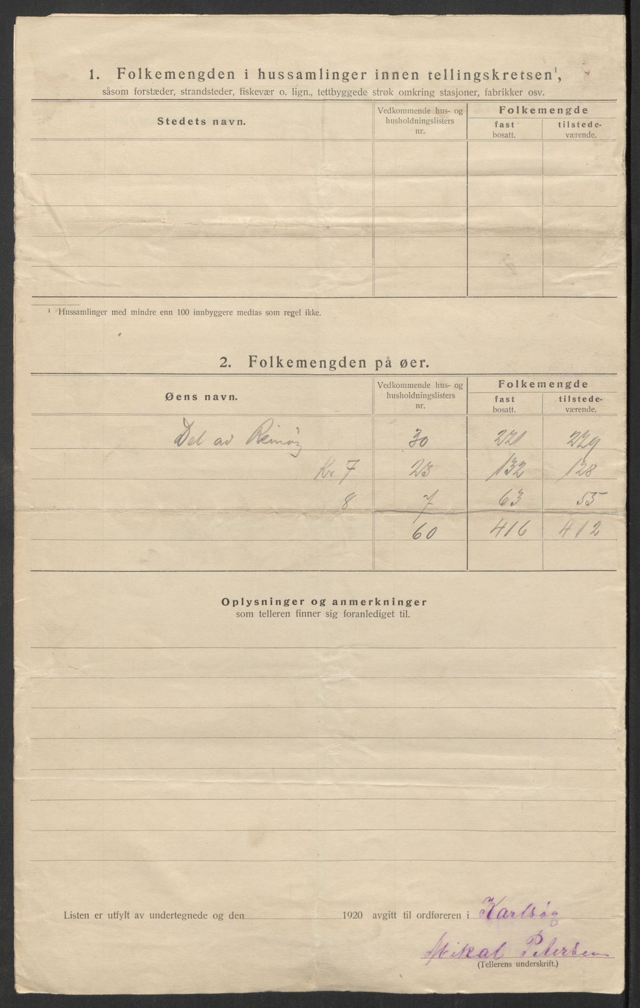 SATØ, 1920 census for Karlsøy, 1920, p. 18
