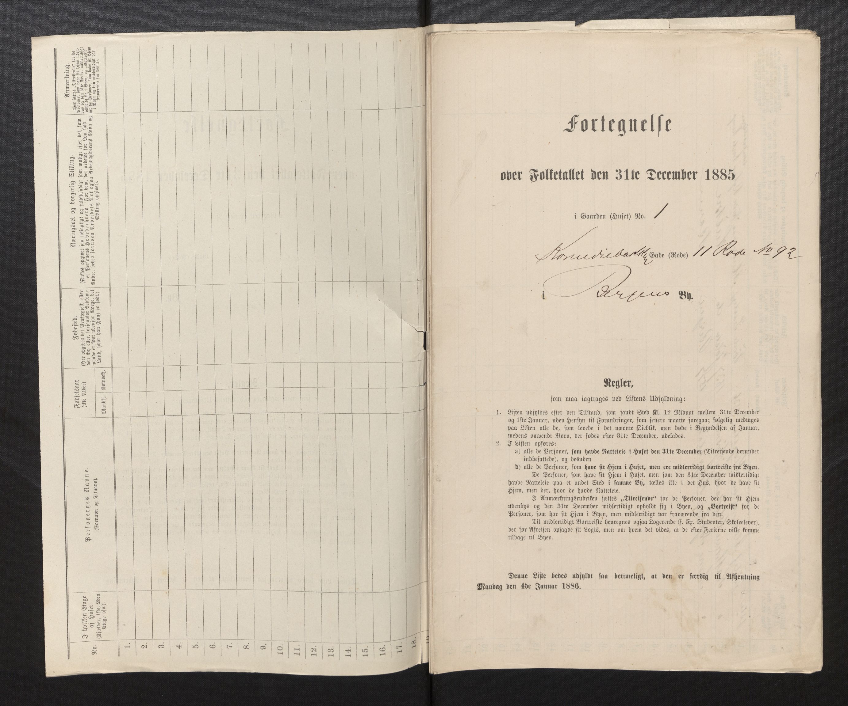 SAB, 1885 census for 1301 Bergen, 1885, p. 2839