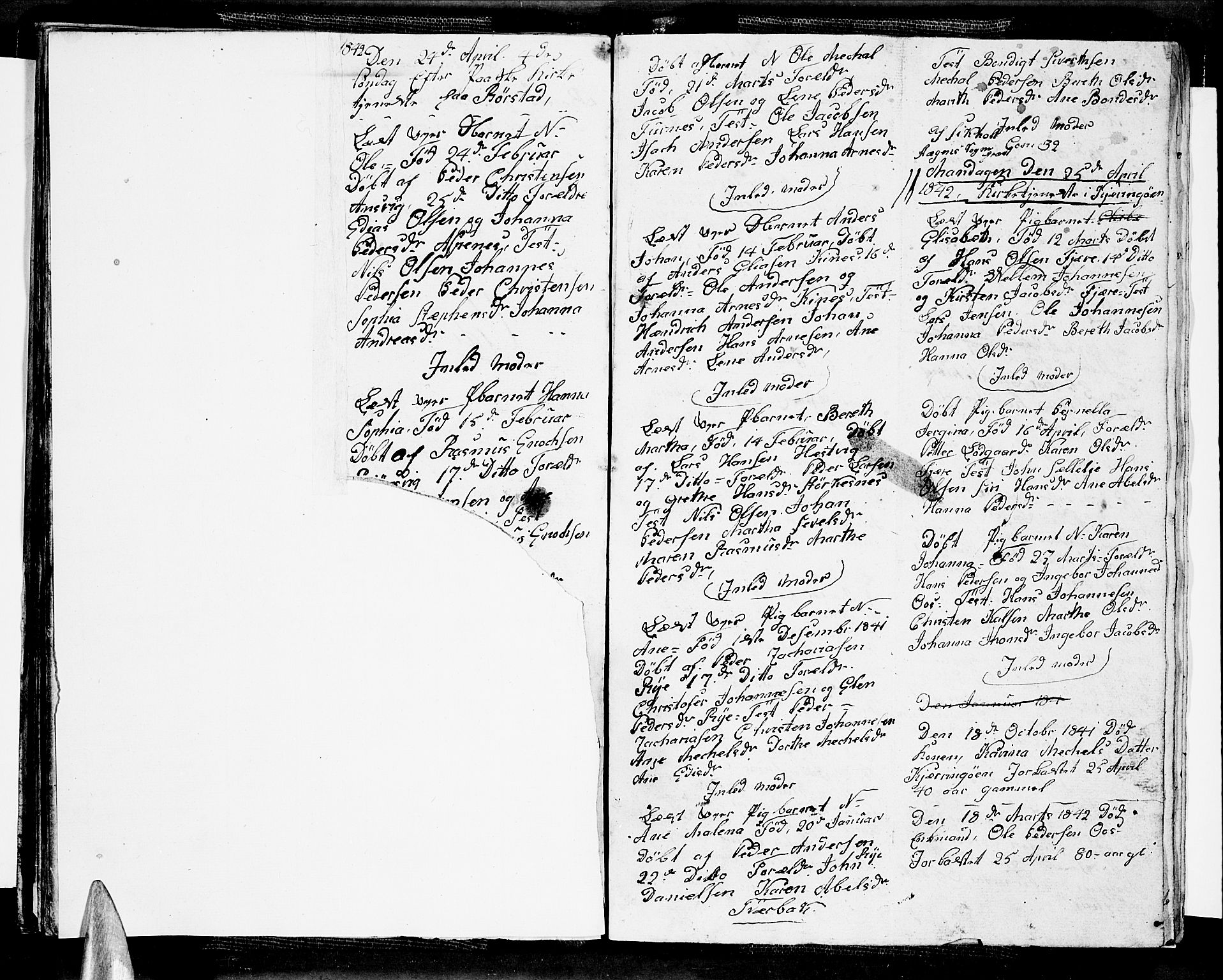 Ministerialprotokoller, klokkerbøker og fødselsregistre - Nordland, AV/SAT-A-1459/853/L0774: Parish register (copy) no. 853C02, 1836-1845