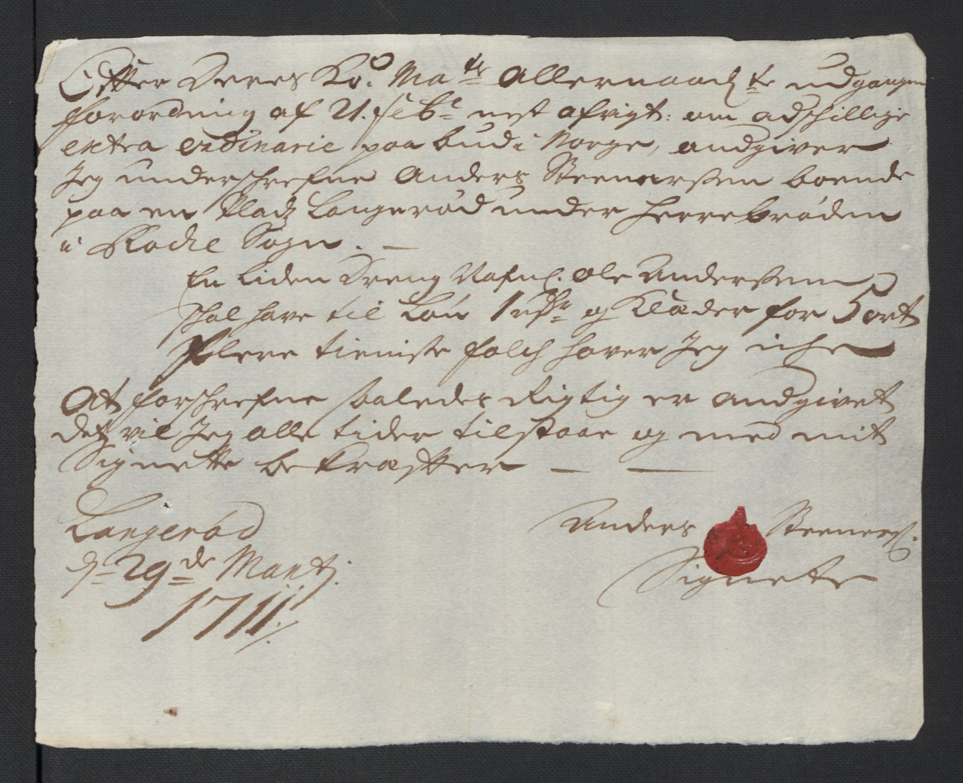 Rentekammeret inntil 1814, Reviderte regnskaper, Fogderegnskap, AV/RA-EA-4092/R01/L0020: Fogderegnskap Idd og Marker, 1711, p. 560