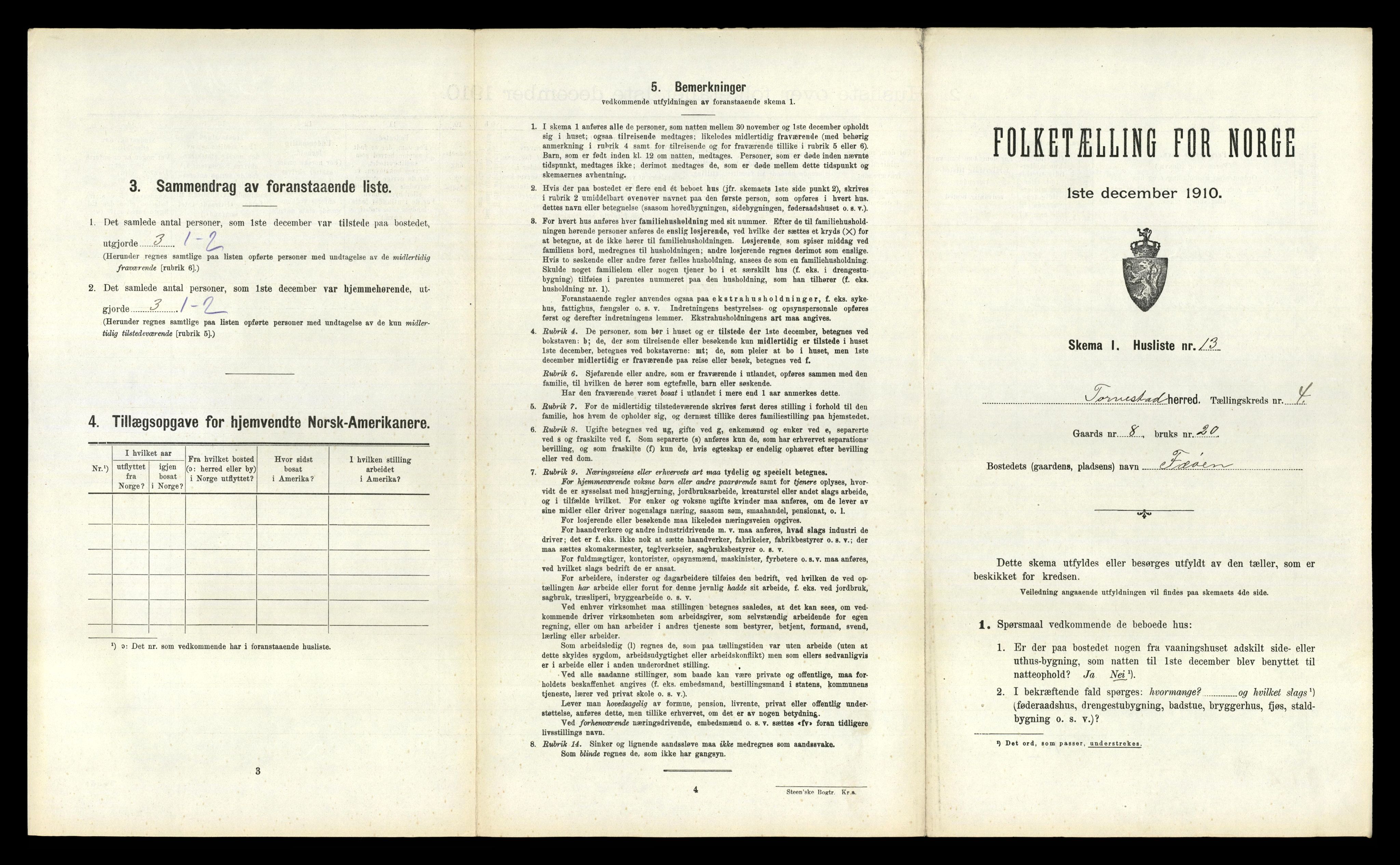 RA, 1910 census for Torvastad, 1910, p. 665