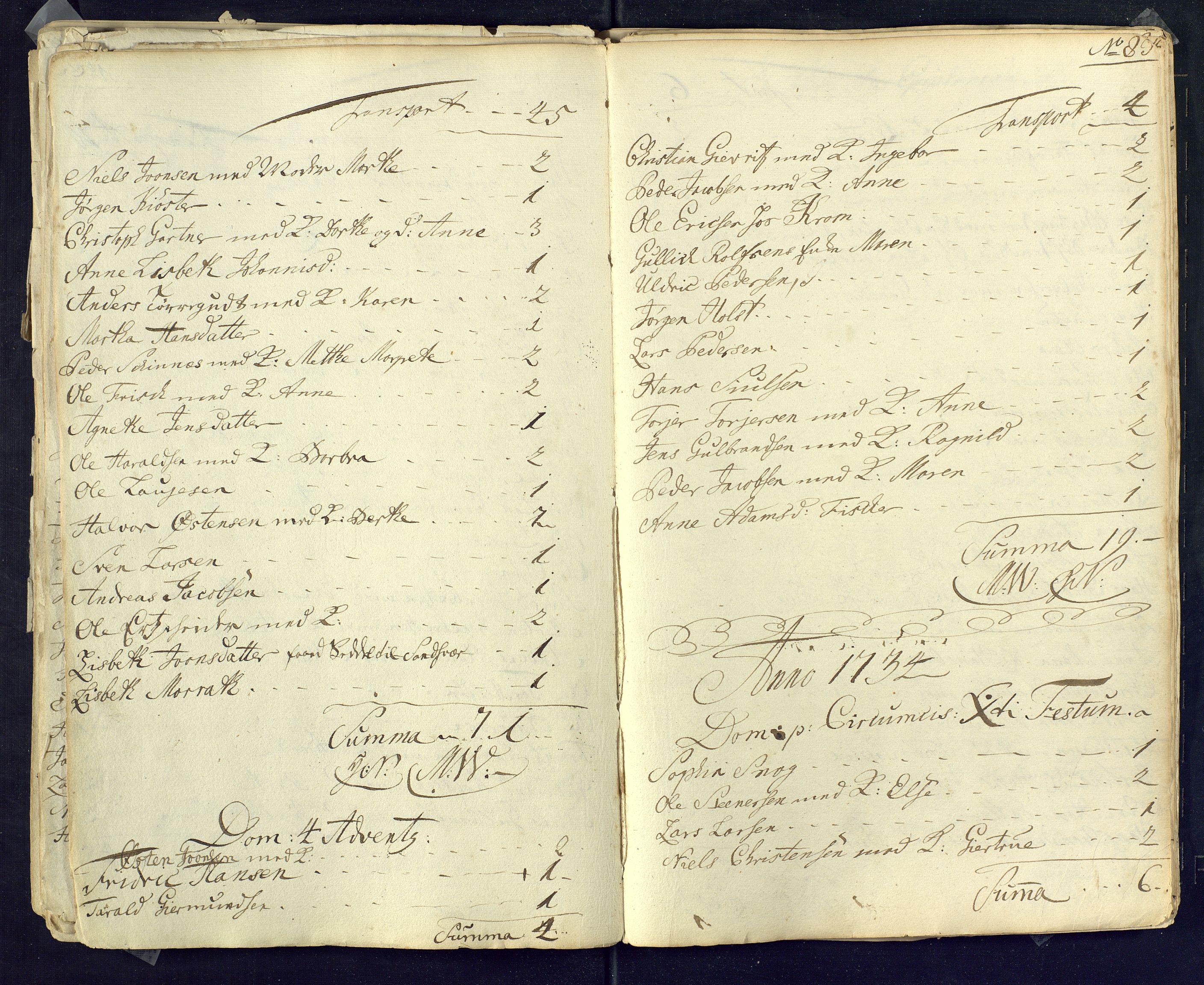Kongsberg kirkebøker, SAKO/A-22/M/Ma/L0001: Communicants register no. 1, 1731-1739, p. 83