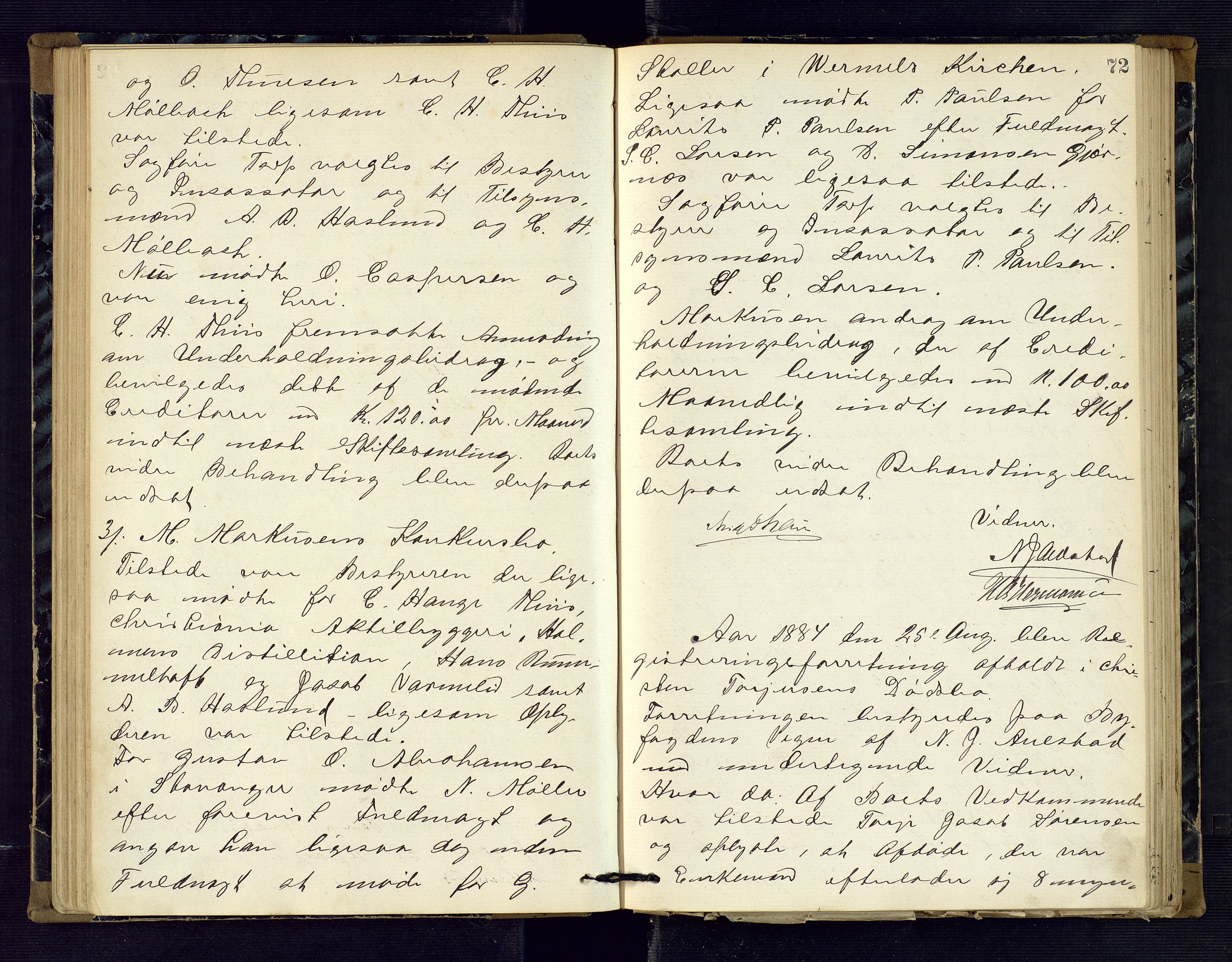 Risør byfogd, AV/SAK-1222-0005/H/Hc/L0004: Skifteprotokoll nr. 3B, 1882-1886, p. 72