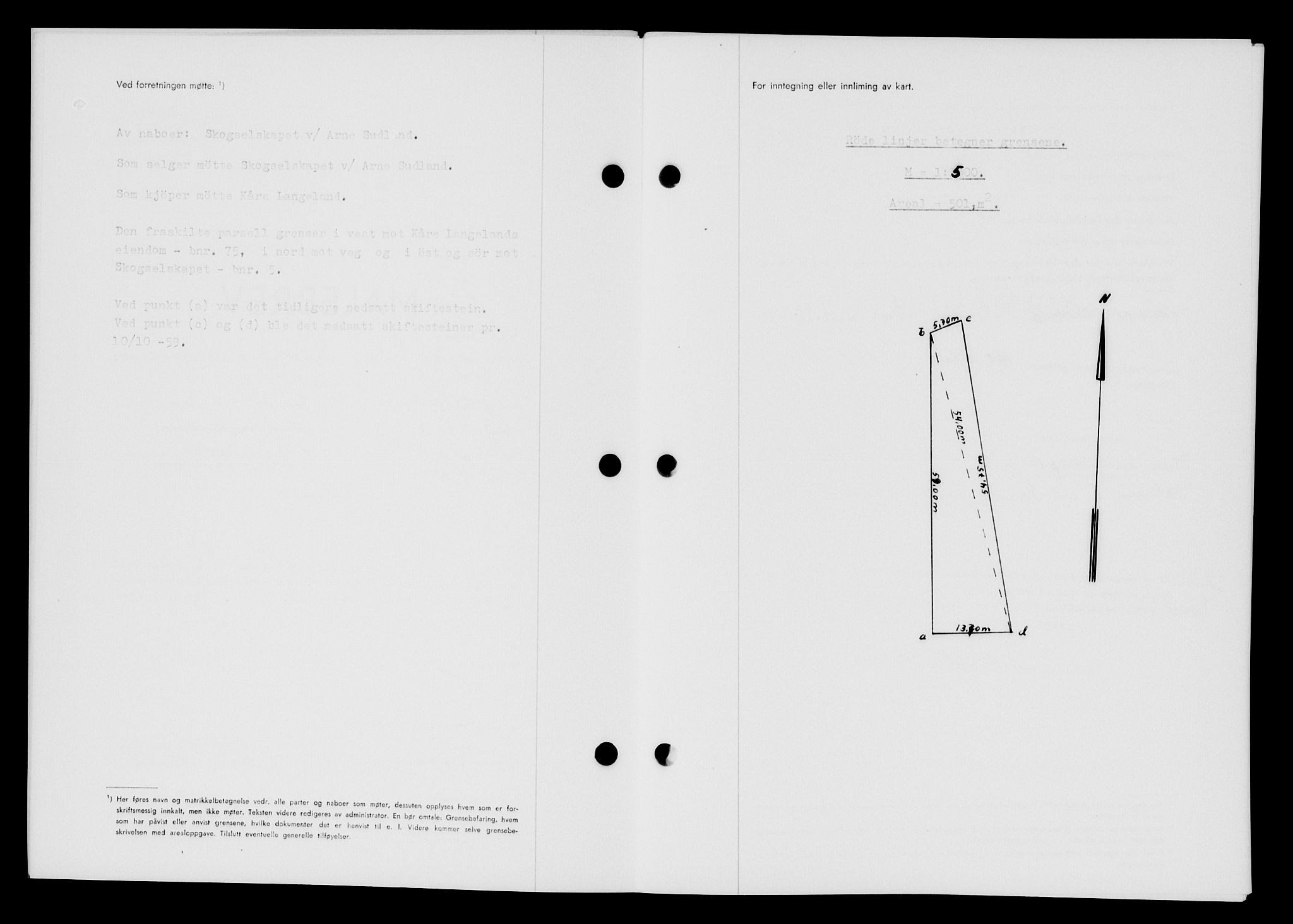 Lyngdal sorenskriveri, AV/SAK-1221-0004/G/Gb/L0679: Mortgage book no. A XXV, 1959-1960, Diary no: : 983/1959