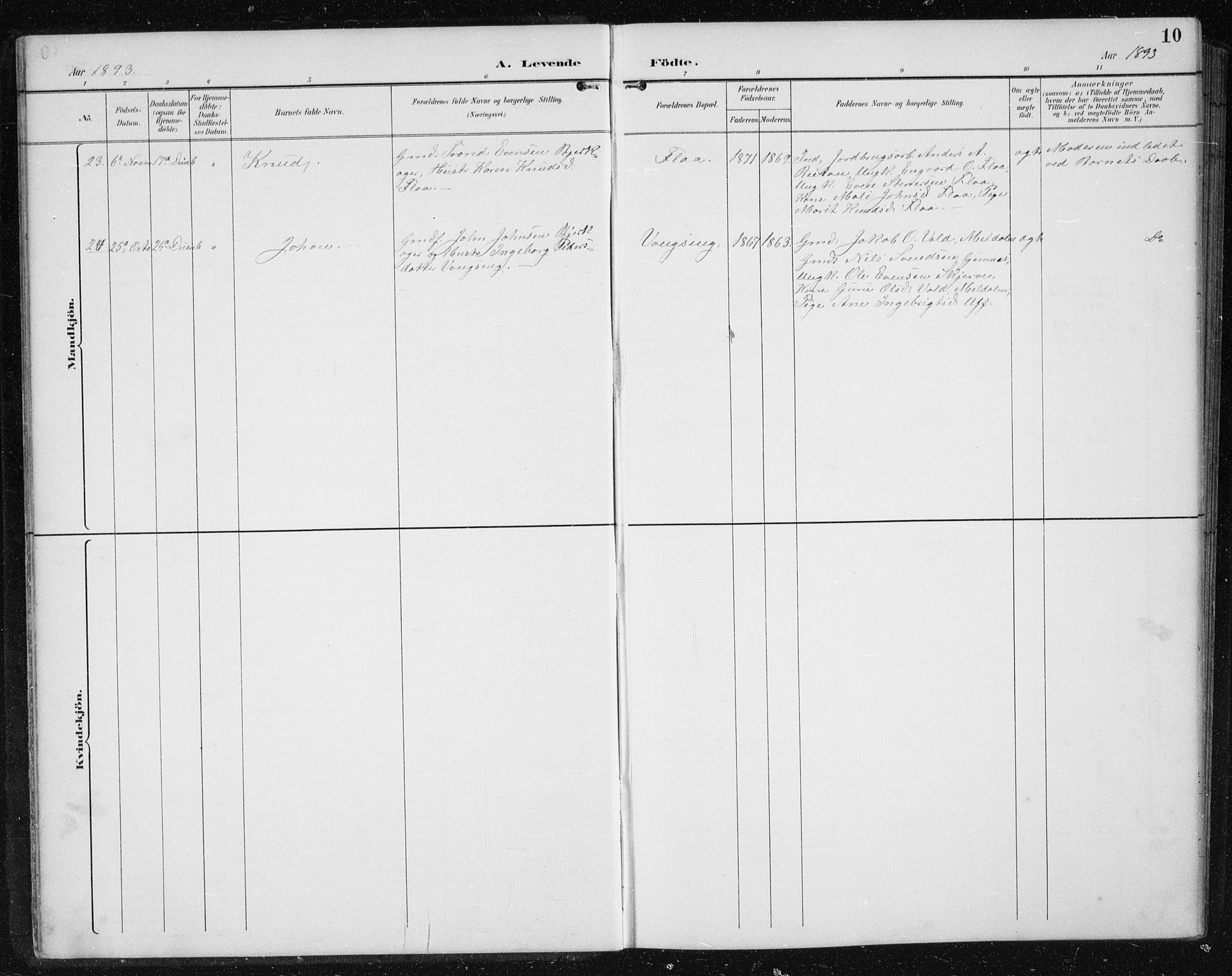 Ministerialprotokoller, klokkerbøker og fødselsregistre - Sør-Trøndelag, SAT/A-1456/674/L0876: Parish register (copy) no. 674C03, 1892-1912, p. 10