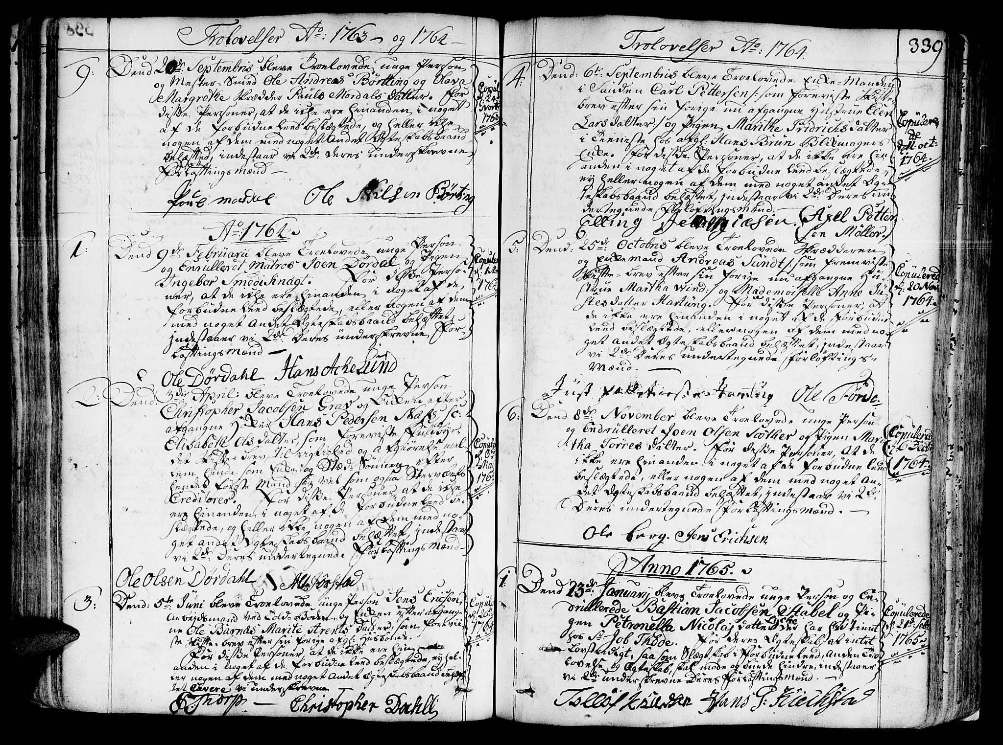 Ministerialprotokoller, klokkerbøker og fødselsregistre - Sør-Trøndelag, SAT/A-1456/602/L0103: Parish register (official) no. 602A01, 1732-1774, p. 339