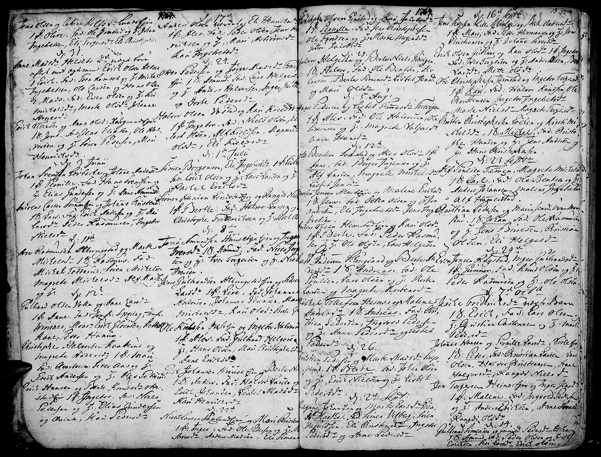 Stange prestekontor, AV/SAH-PREST-002/K/L0006: Parish register (official) no. 6, 1762-1787, p. 12-13