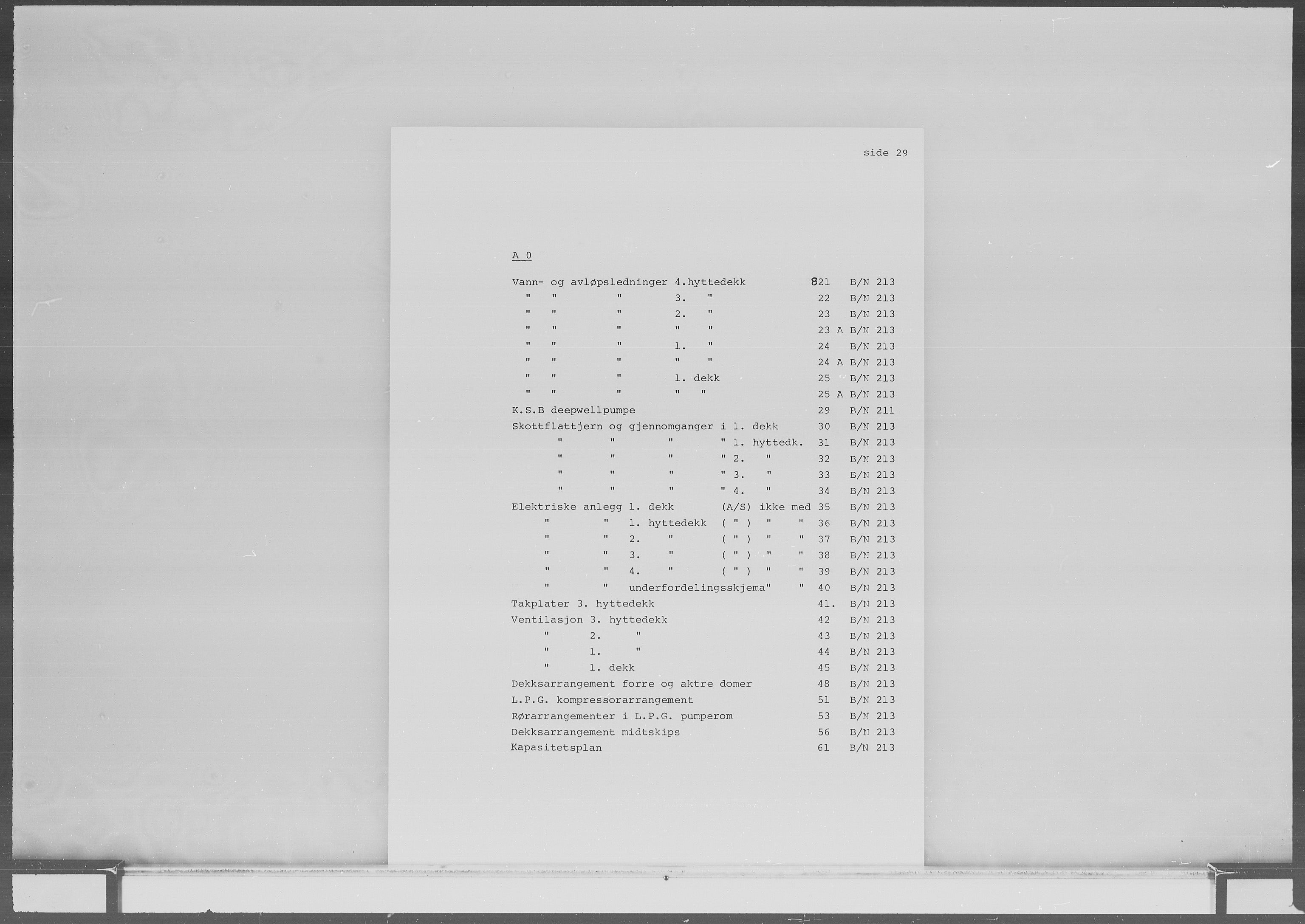 Kristiansand Mekaniske Verksted, SAK/D/0612/G/Ga/L0007: 36 mm mikrofilmruller, reprofoto av skipstegninger, byggenr. 211-222, p. 31