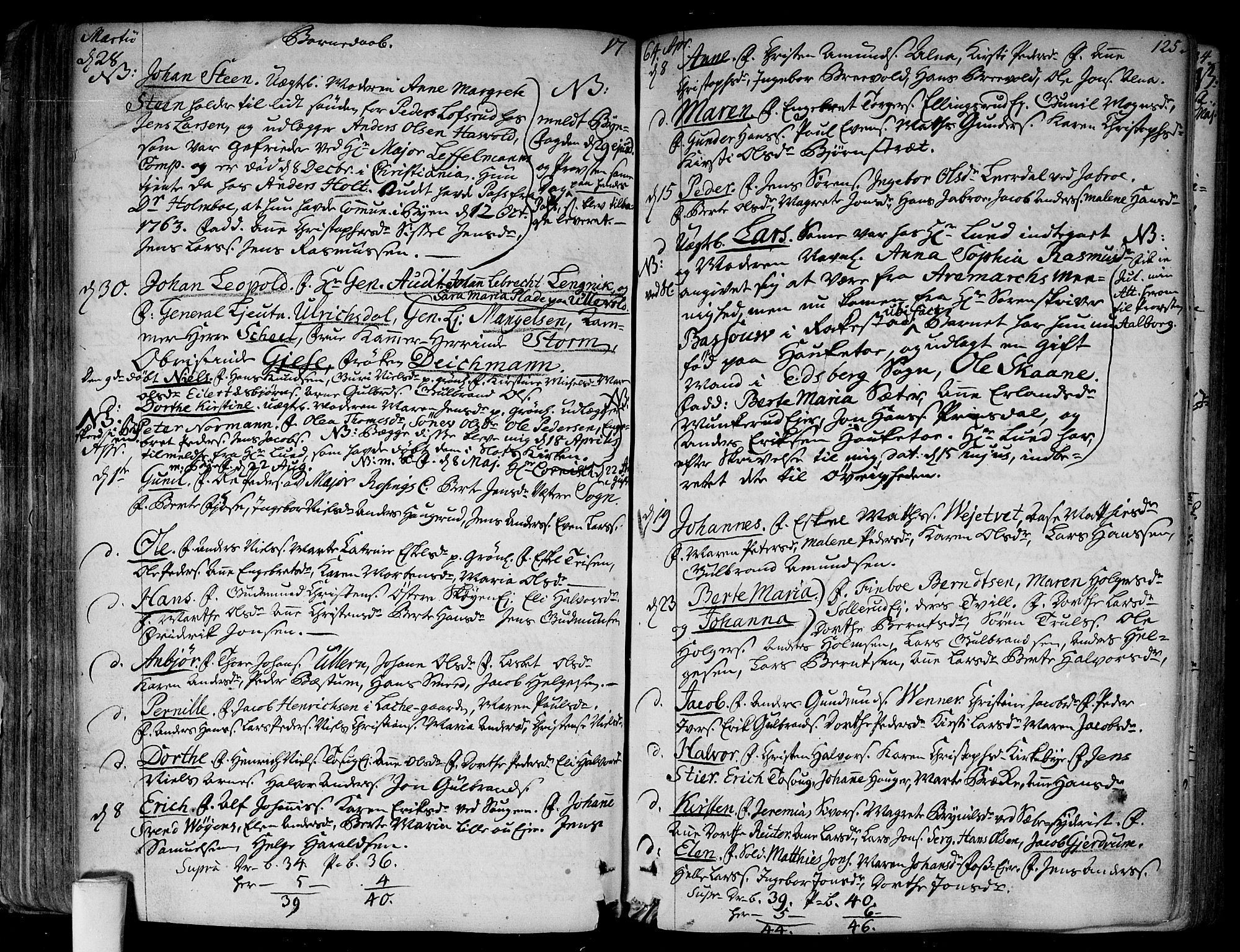 Aker prestekontor kirkebøker, SAO/A-10861/F/L0008: Parish register (official) no. 8, 1749-1765, p. 125