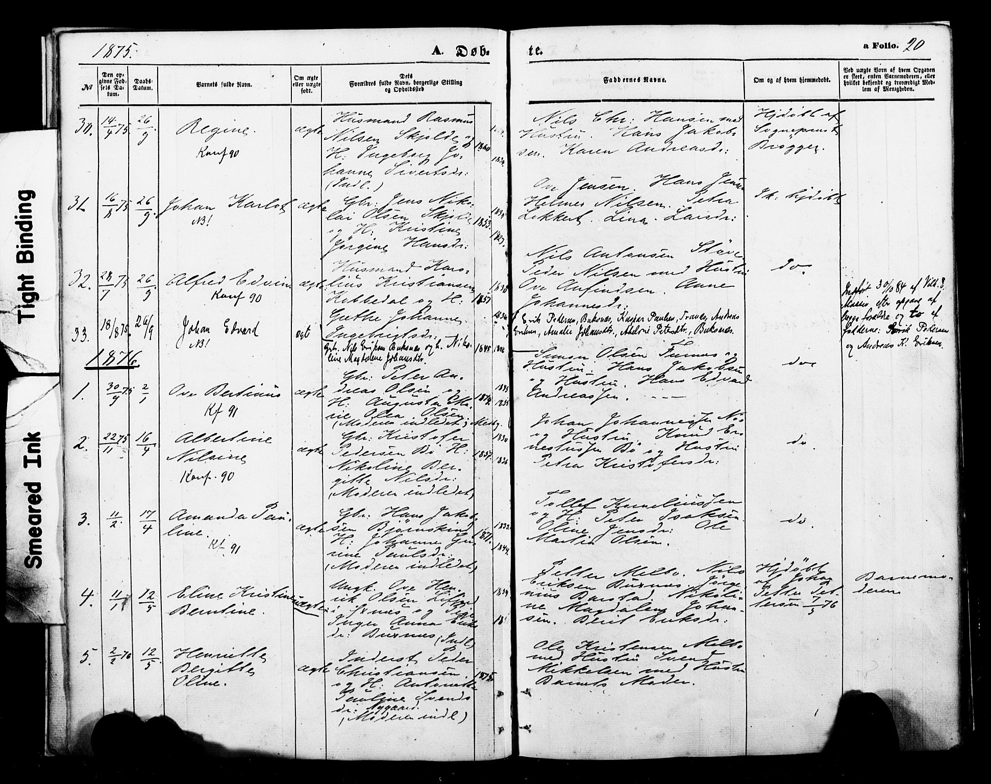 Ministerialprotokoller, klokkerbøker og fødselsregistre - Nordland, AV/SAT-A-1459/898/L1421: Parish register (official) no. 898A01, 1866-1886, p. 20