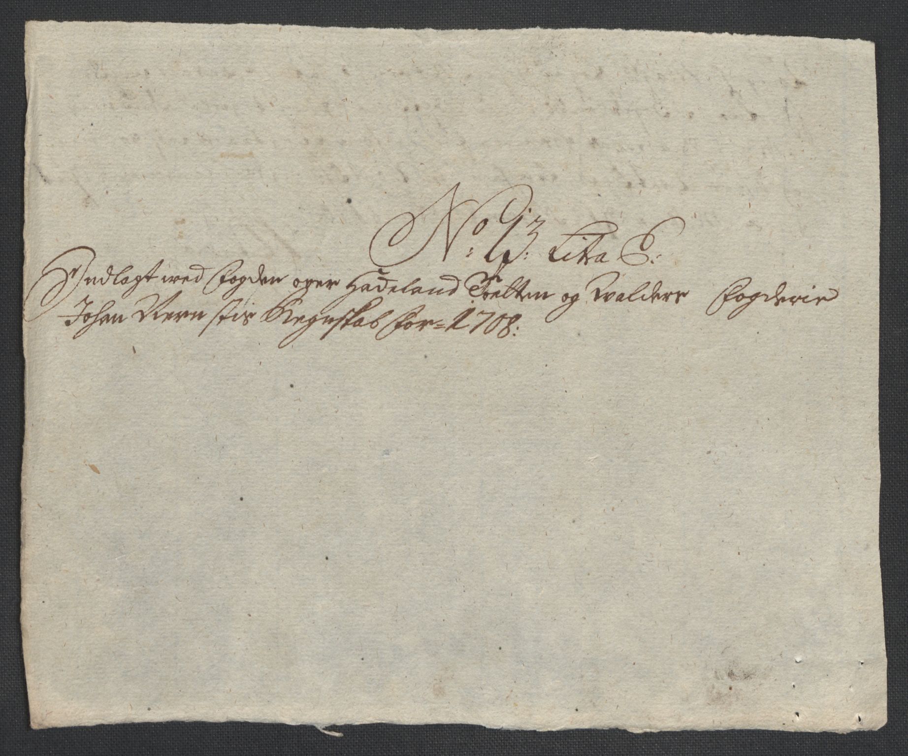 Rentekammeret inntil 1814, Reviderte regnskaper, Fogderegnskap, AV/RA-EA-4092/R18/L1305: Fogderegnskap Hadeland, Toten og Valdres, 1707-1708, p. 458