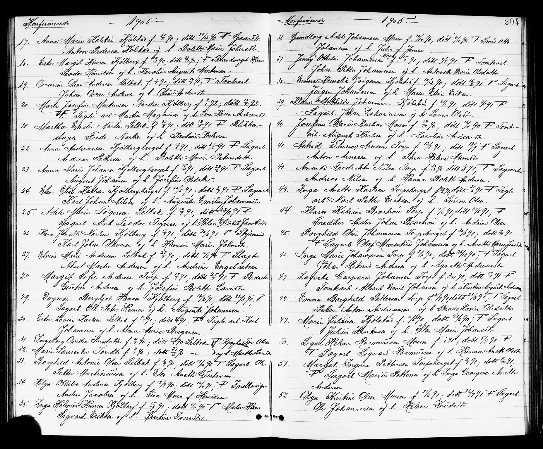 Borge prestekontor Kirkebøker, SAO/A-10903/G/Ga/L0002: Parish register (copy) no. I 2, 1875-1923, p. 204