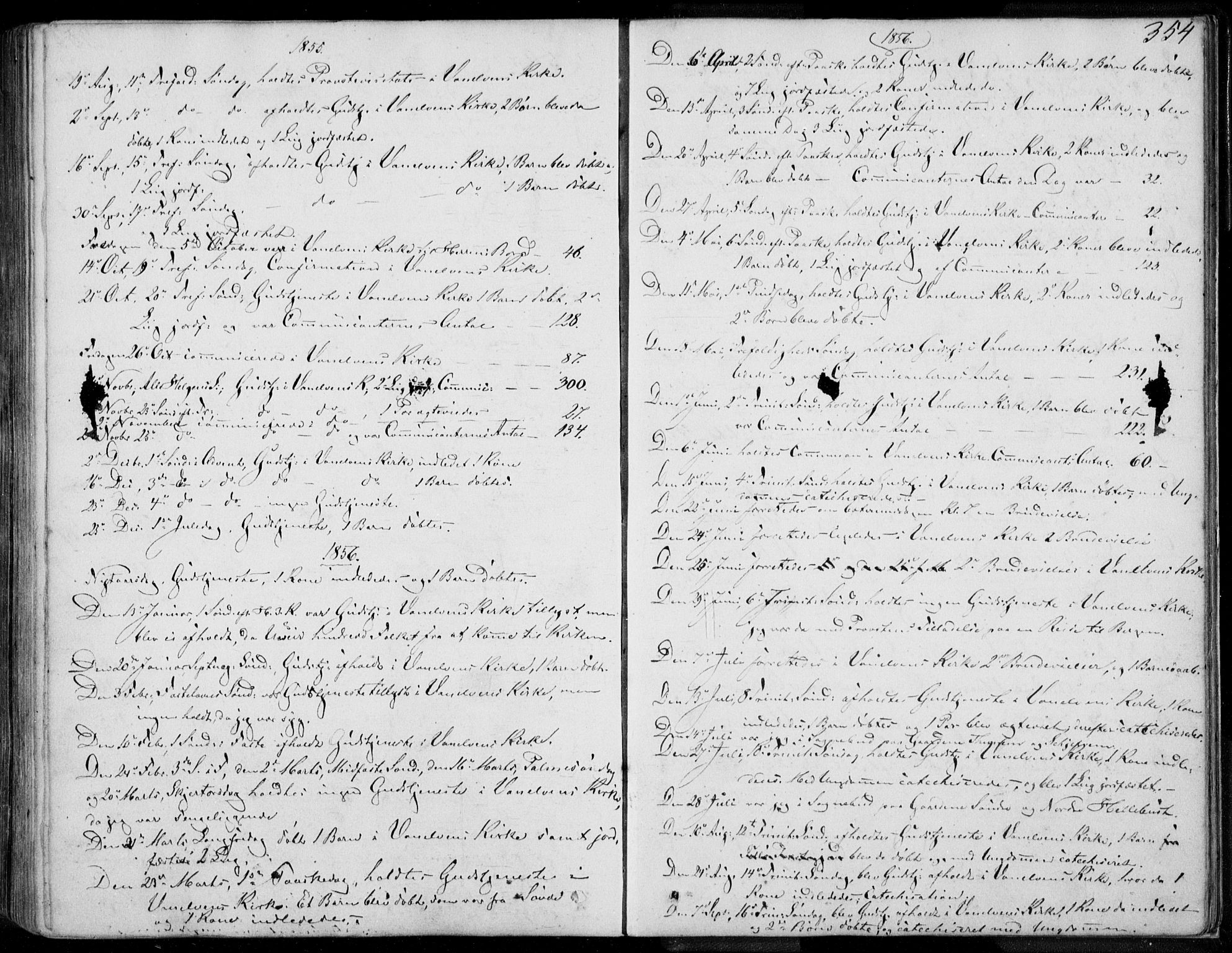 Ministerialprotokoller, klokkerbøker og fødselsregistre - Møre og Romsdal, AV/SAT-A-1454/501/L0006: Parish register (official) no. 501A06, 1844-1868, p. 354