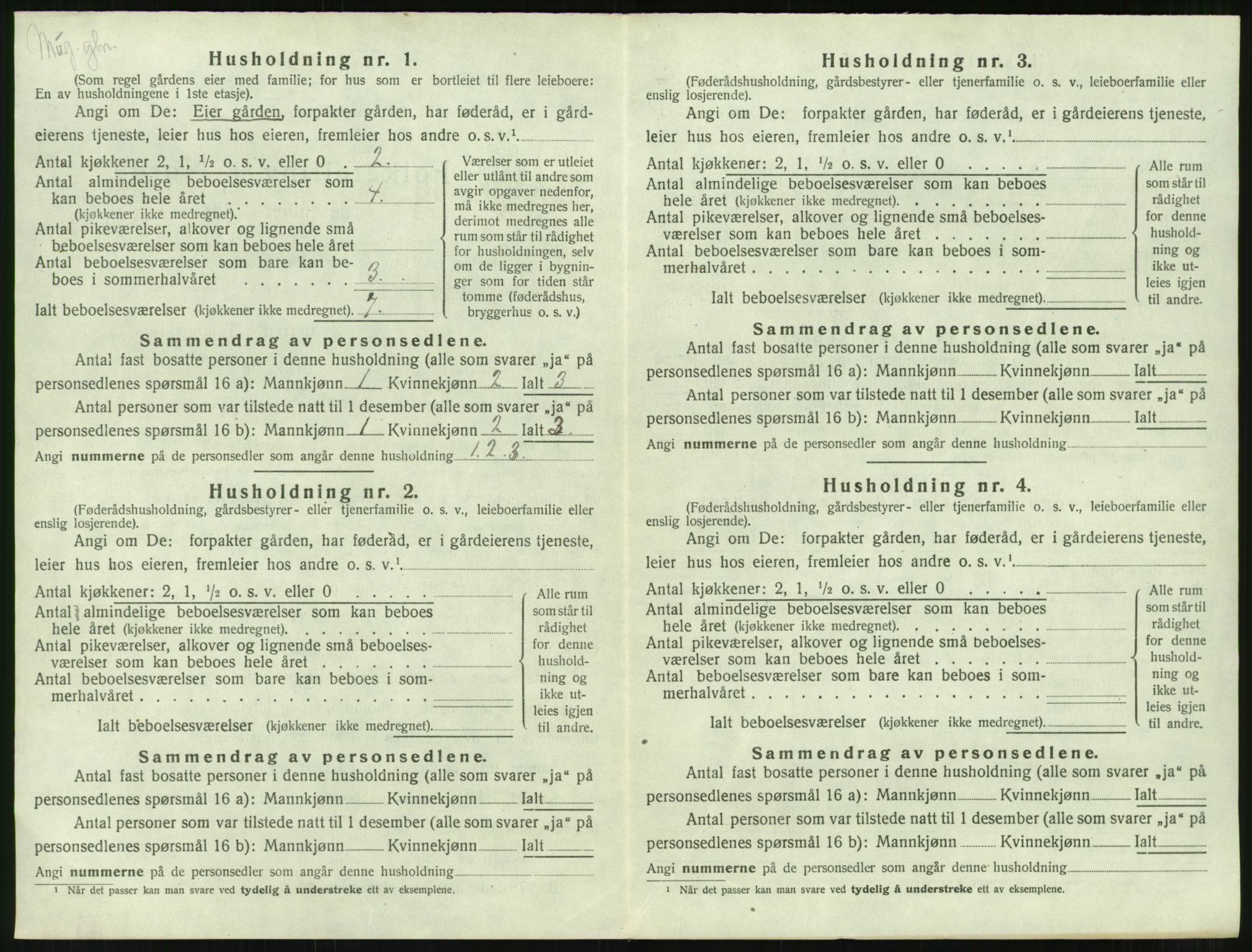 SAT, 1920 census for Sandøy, 1920, p. 37