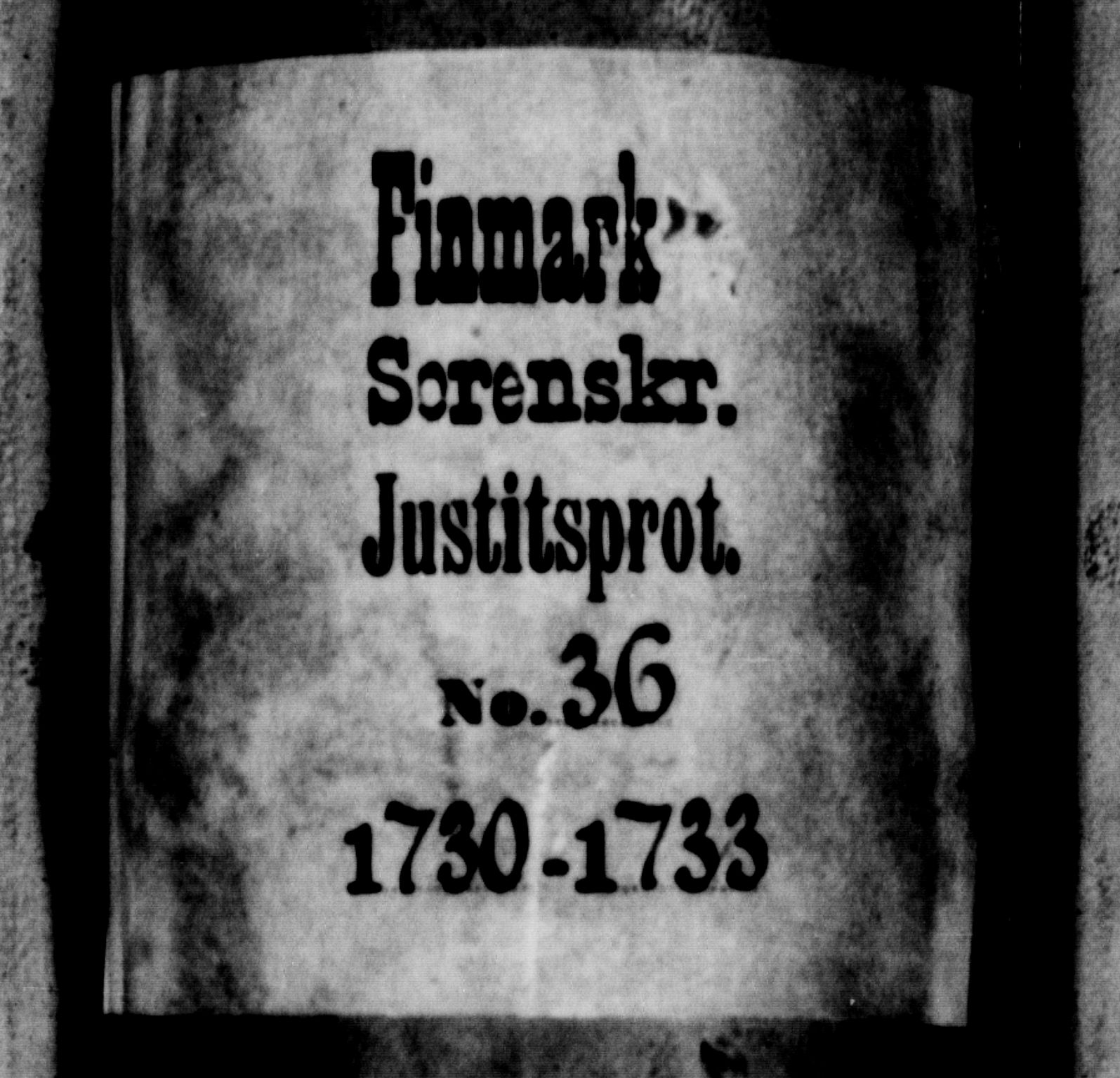 Finnmark sorenskriveri, SATØ/S-0053/F/Fa/L0040: Justisprotokoller. Duplikat, 1730-1733