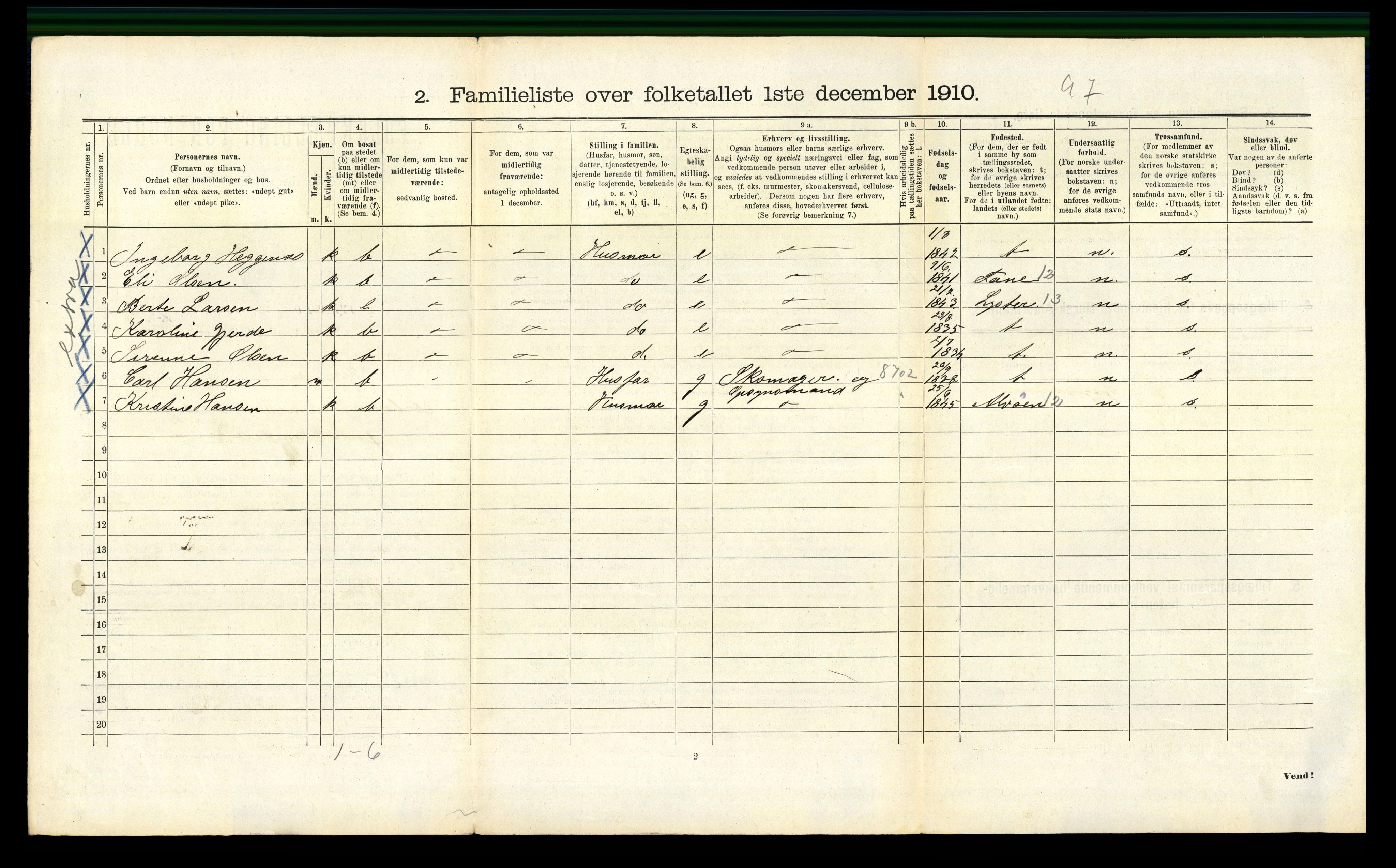 RA, 1910 census for Bergen, 1910, p. 24868