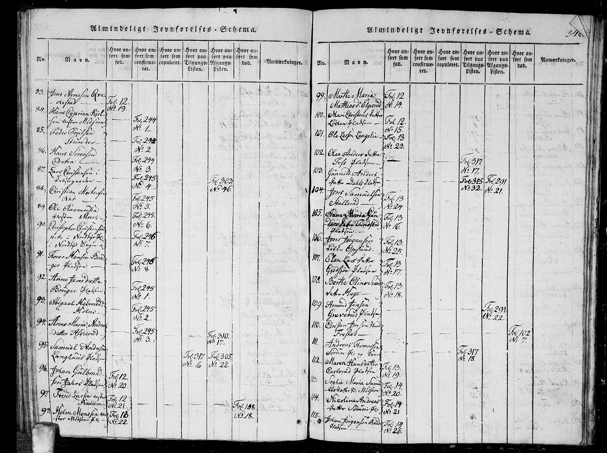 Kråkstad prestekontor Kirkebøker, AV/SAO-A-10125a/G/Ga/L0001: Parish register (copy) no. I 1, 1813-1824, p. 346